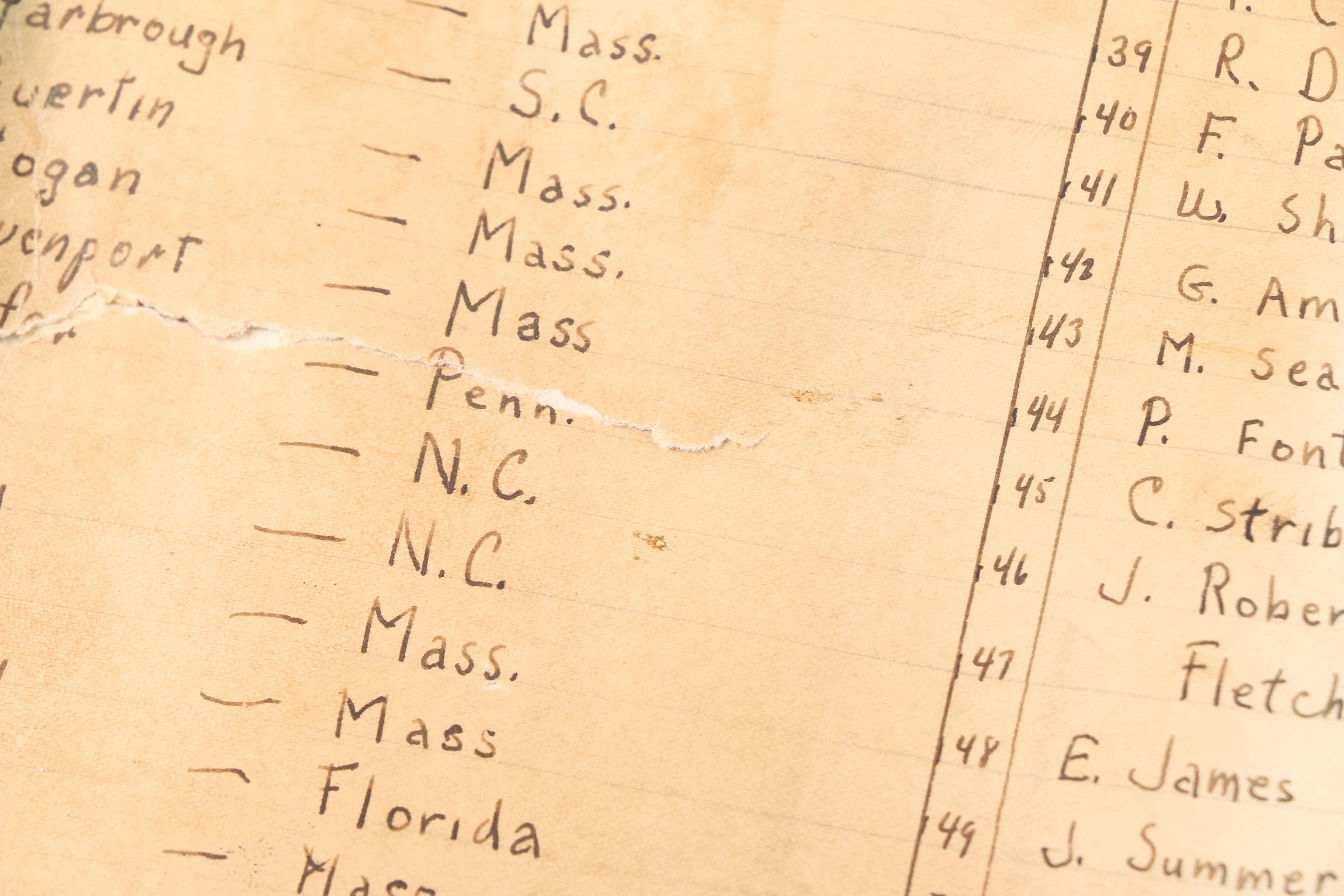 1943 Military Camp Photograph with Pair of Garrison Caps