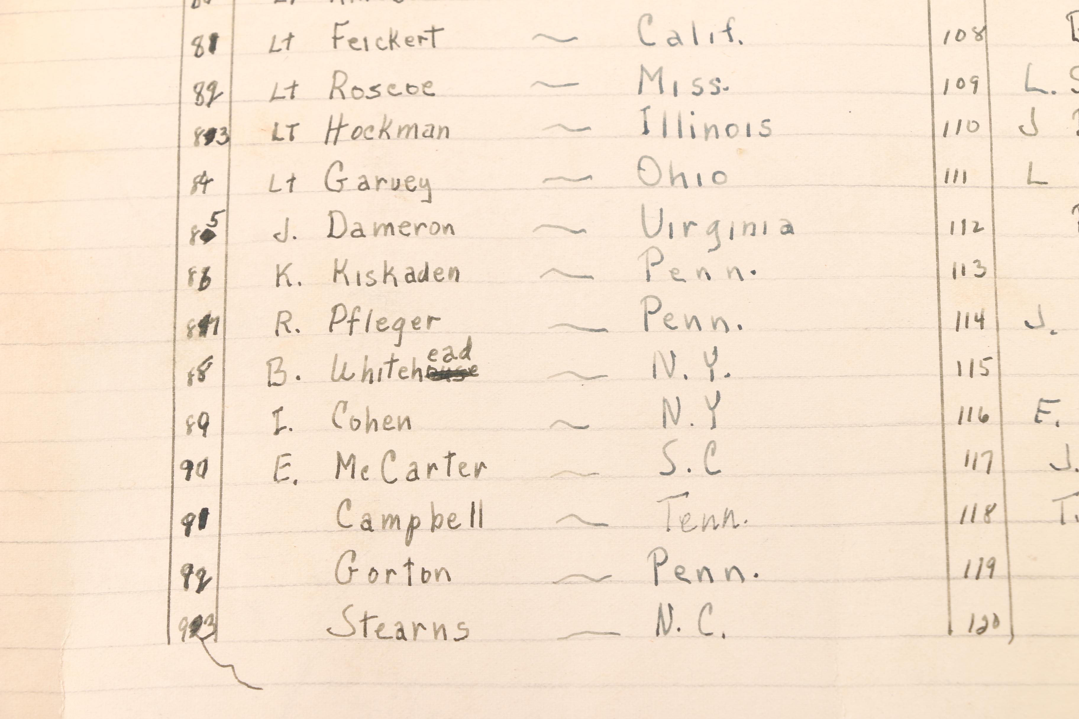 1943 Military Camp Photograph with Pair of Garrison Caps