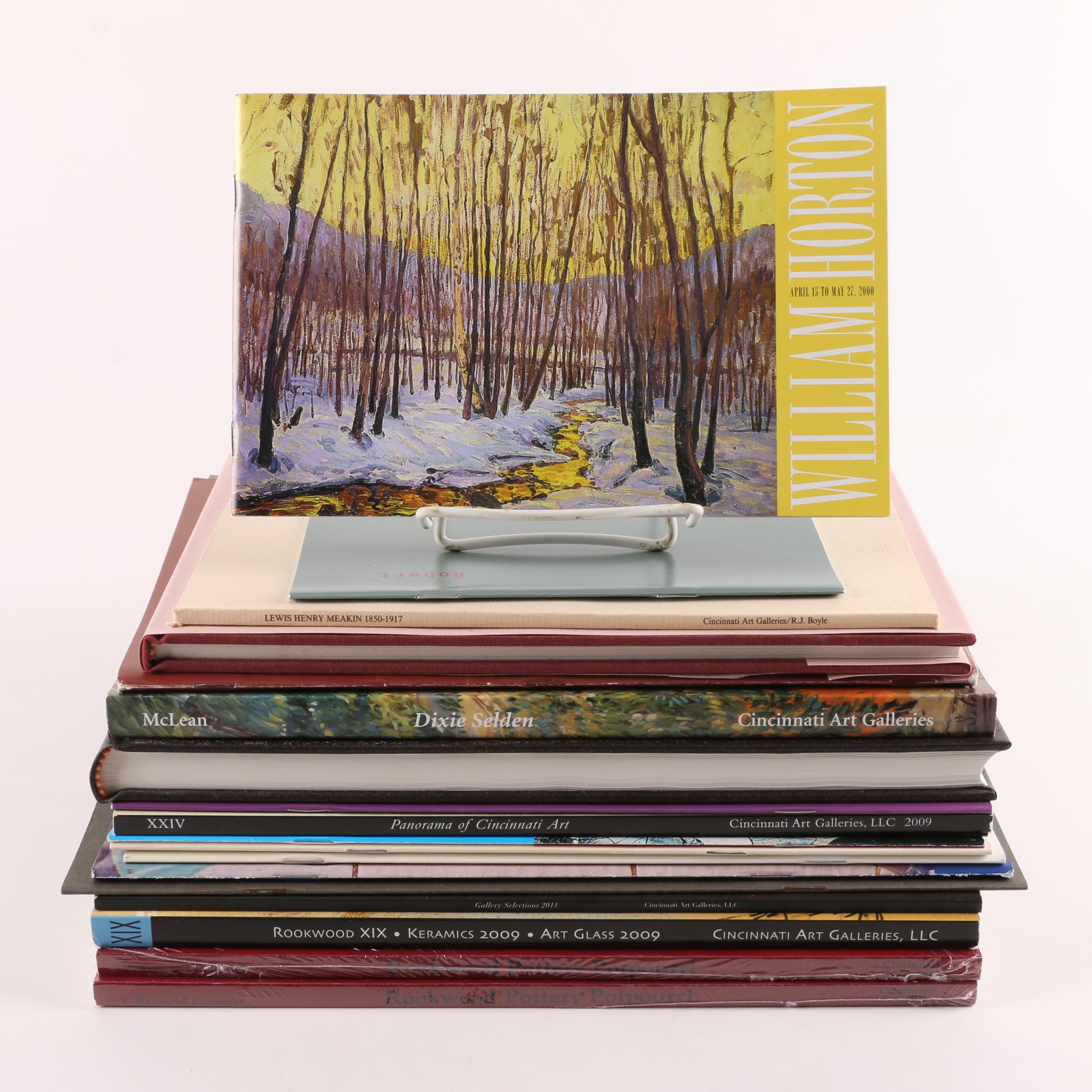 Art and Pottery Books Including Cincinnati Art Galleries Publications