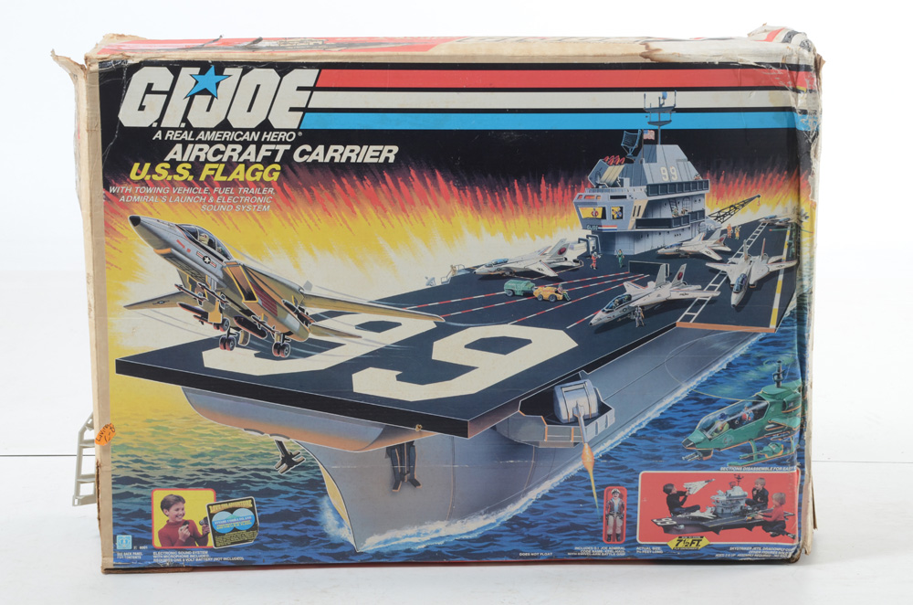 1985 G.I. Joe U.S.S. Flagg Aircraft Carrier Toy Set