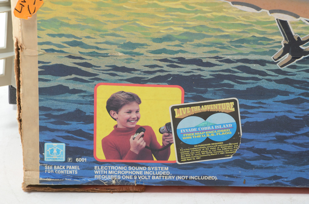 1985 G.I. Joe U.S.S. Flagg Aircraft Carrier Toy Set