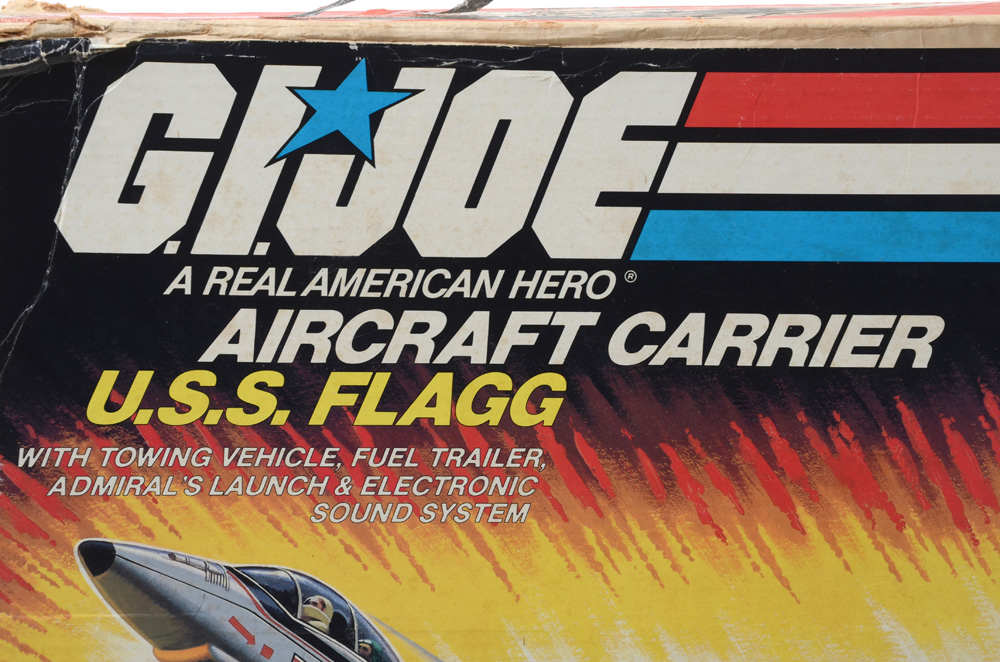 1985 G.I. Joe U.S.S. Flagg Aircraft Carrier Toy Set