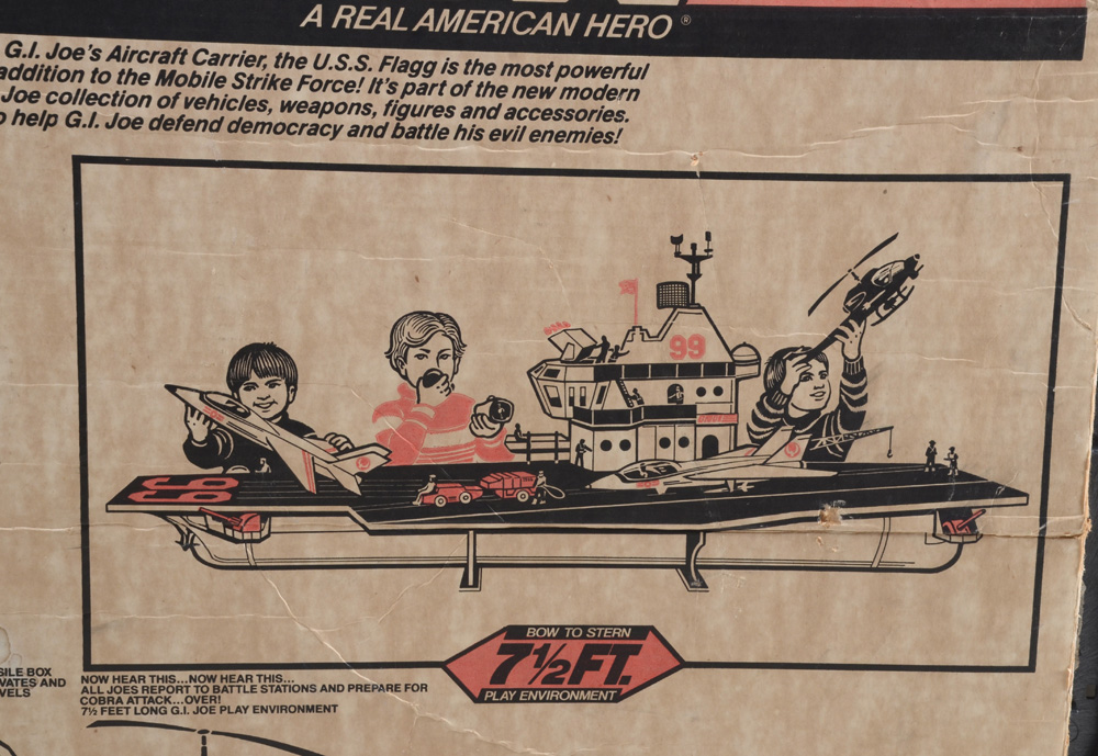 1985 G.I. Joe U.S.S. Flagg Aircraft Carrier Toy Set