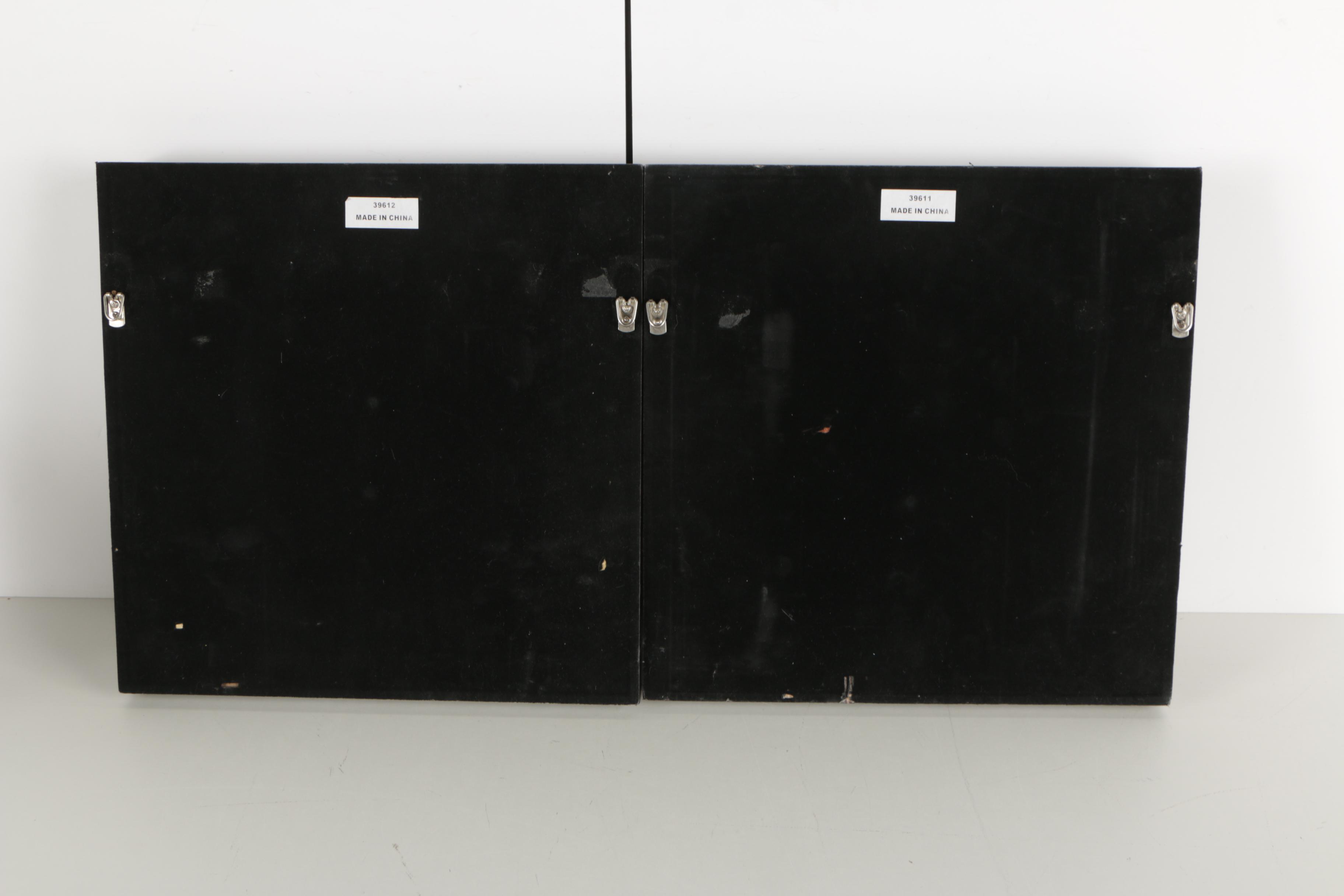 Pair of Decorative Brass Stamps