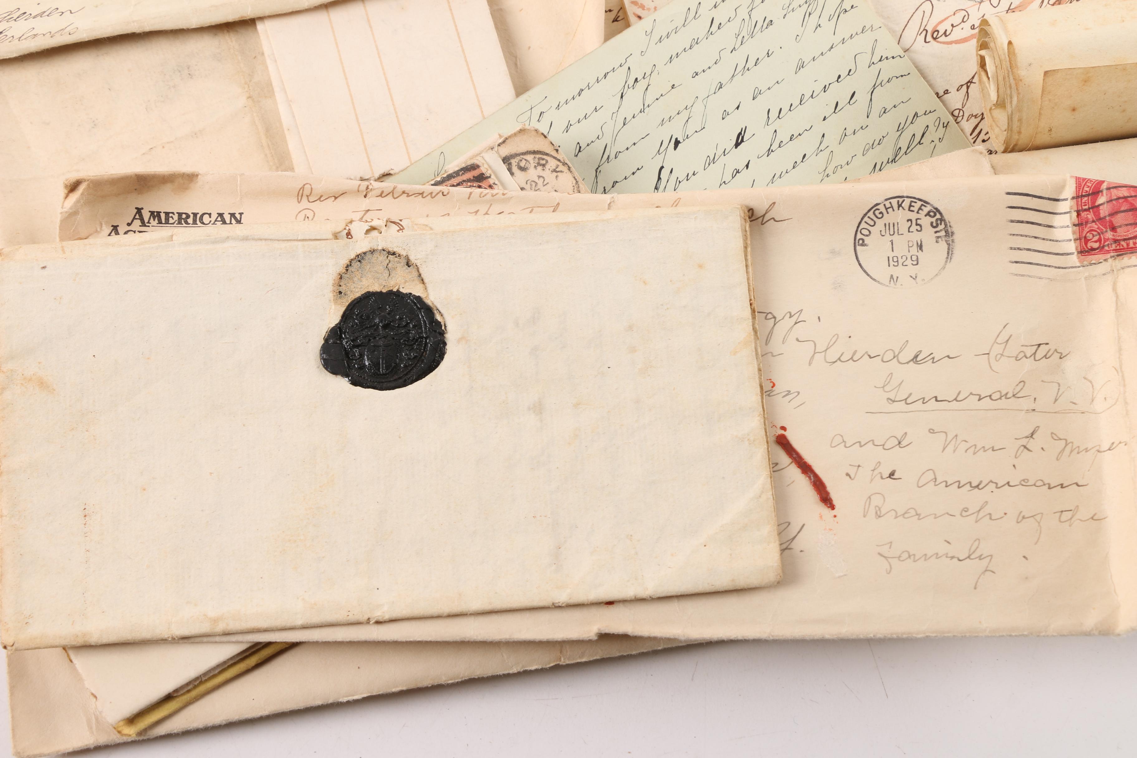 Antique Letters, Wills, Newspaper And More