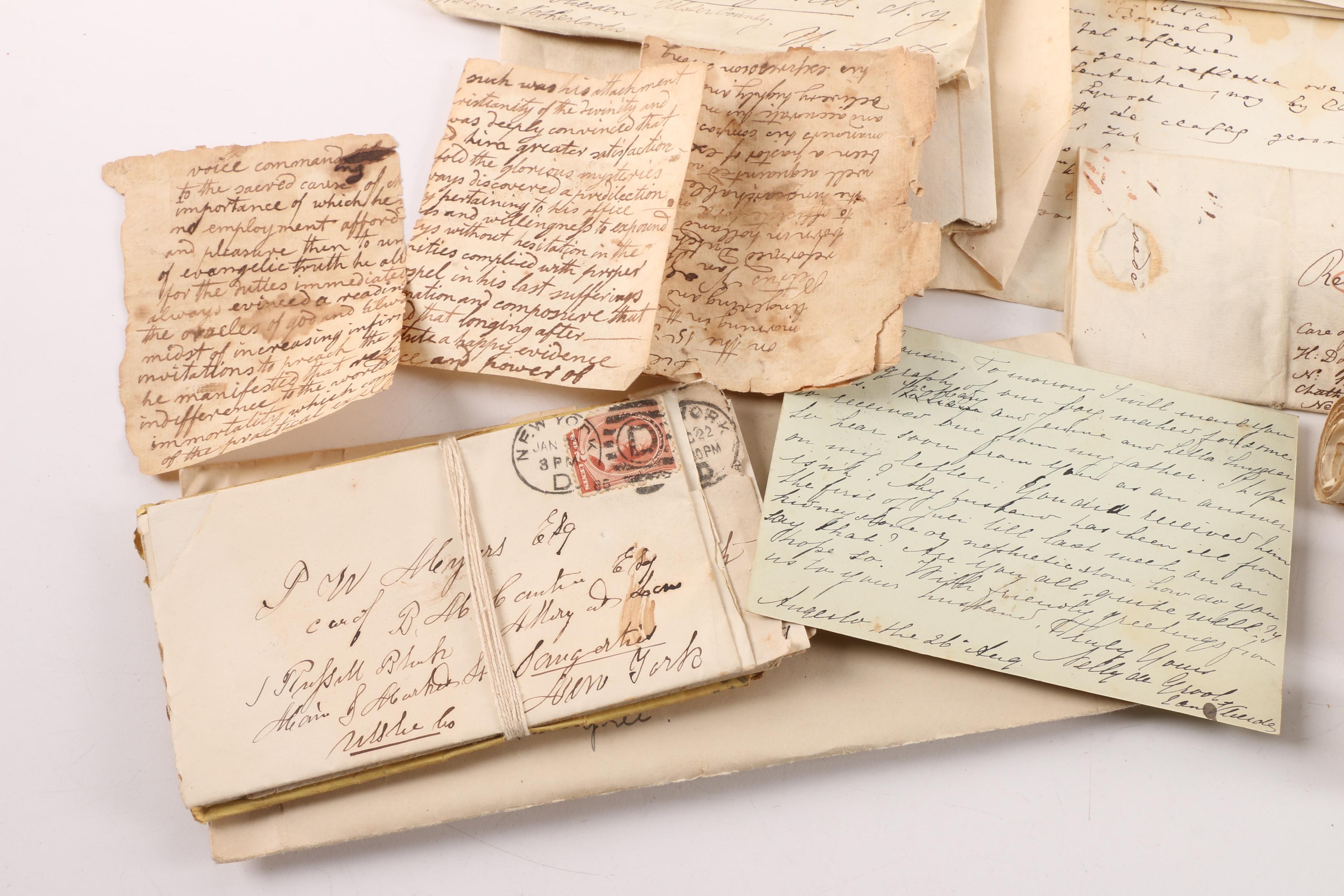 Antique Letters, Wills, Newspaper And More