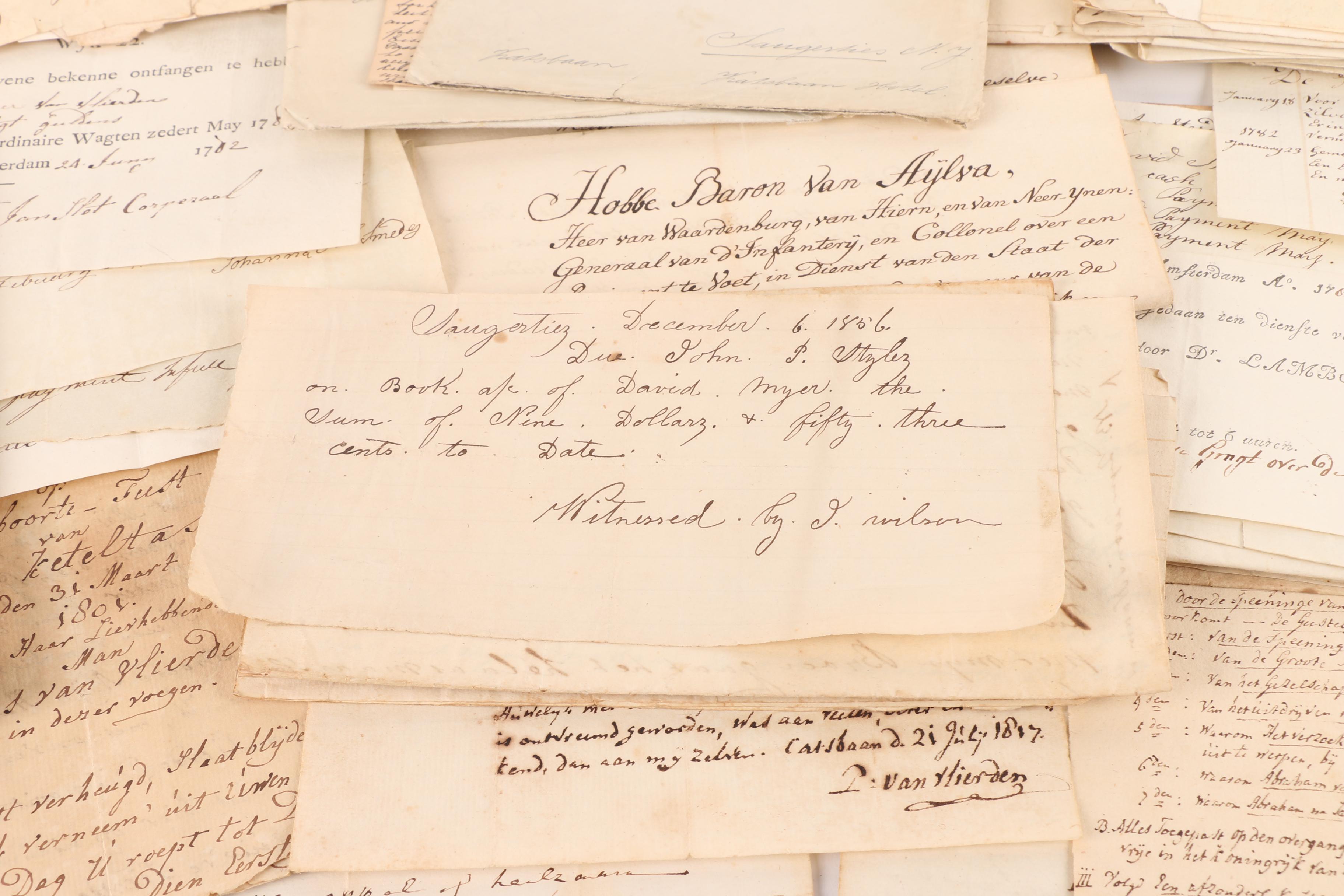 Antique Letters, Wills, Newspaper And More