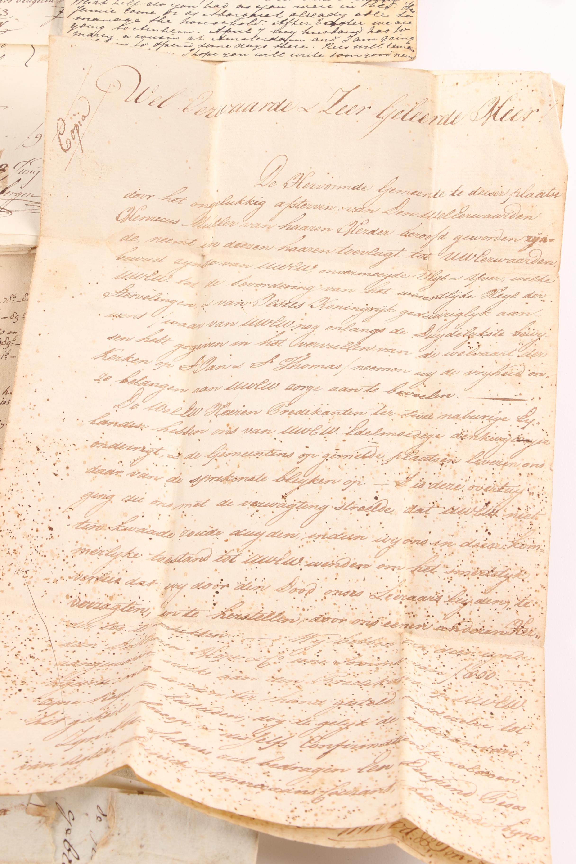 Antique Letters, Wills, Newspaper And More