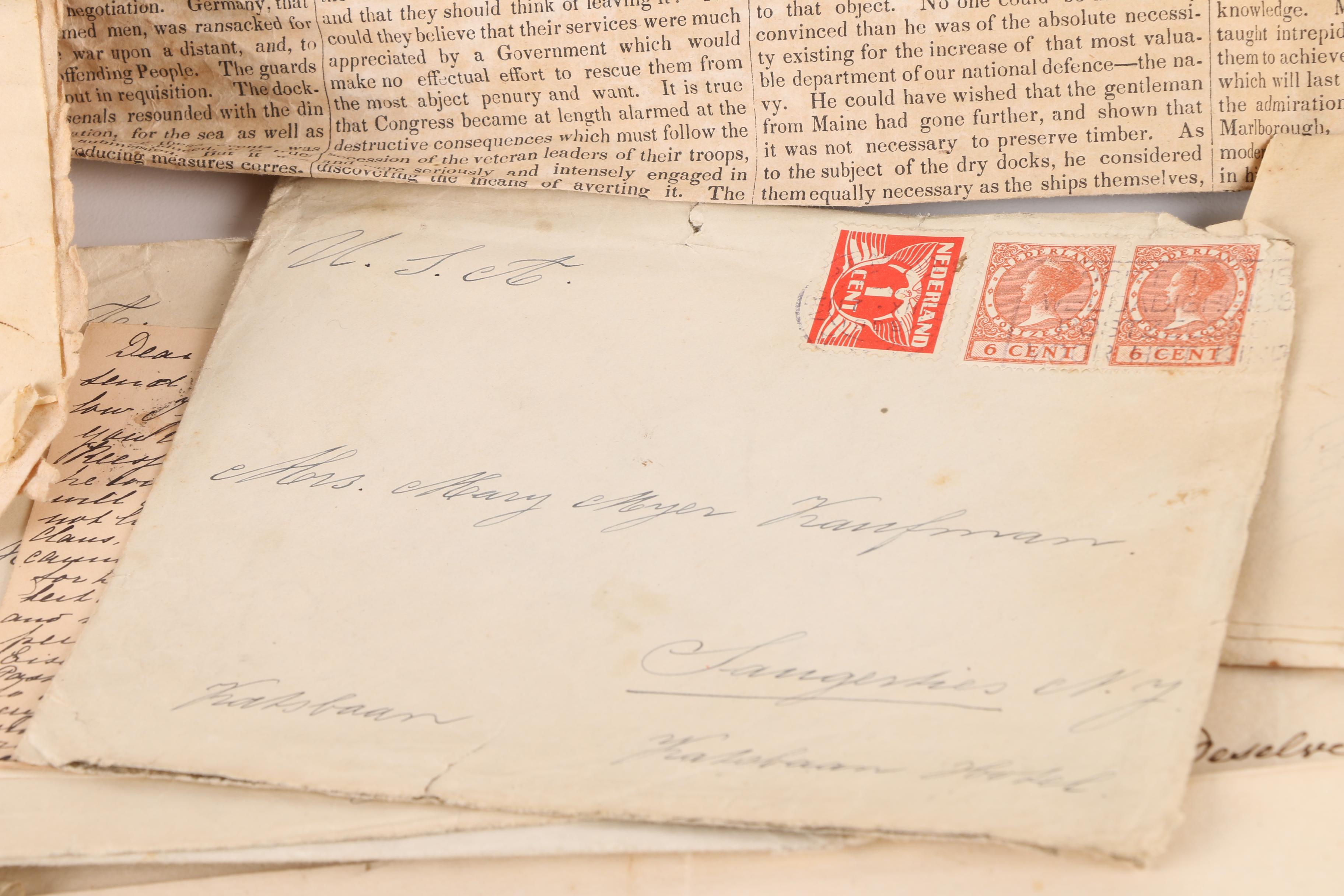 Antique Letters, Wills, Newspaper And More