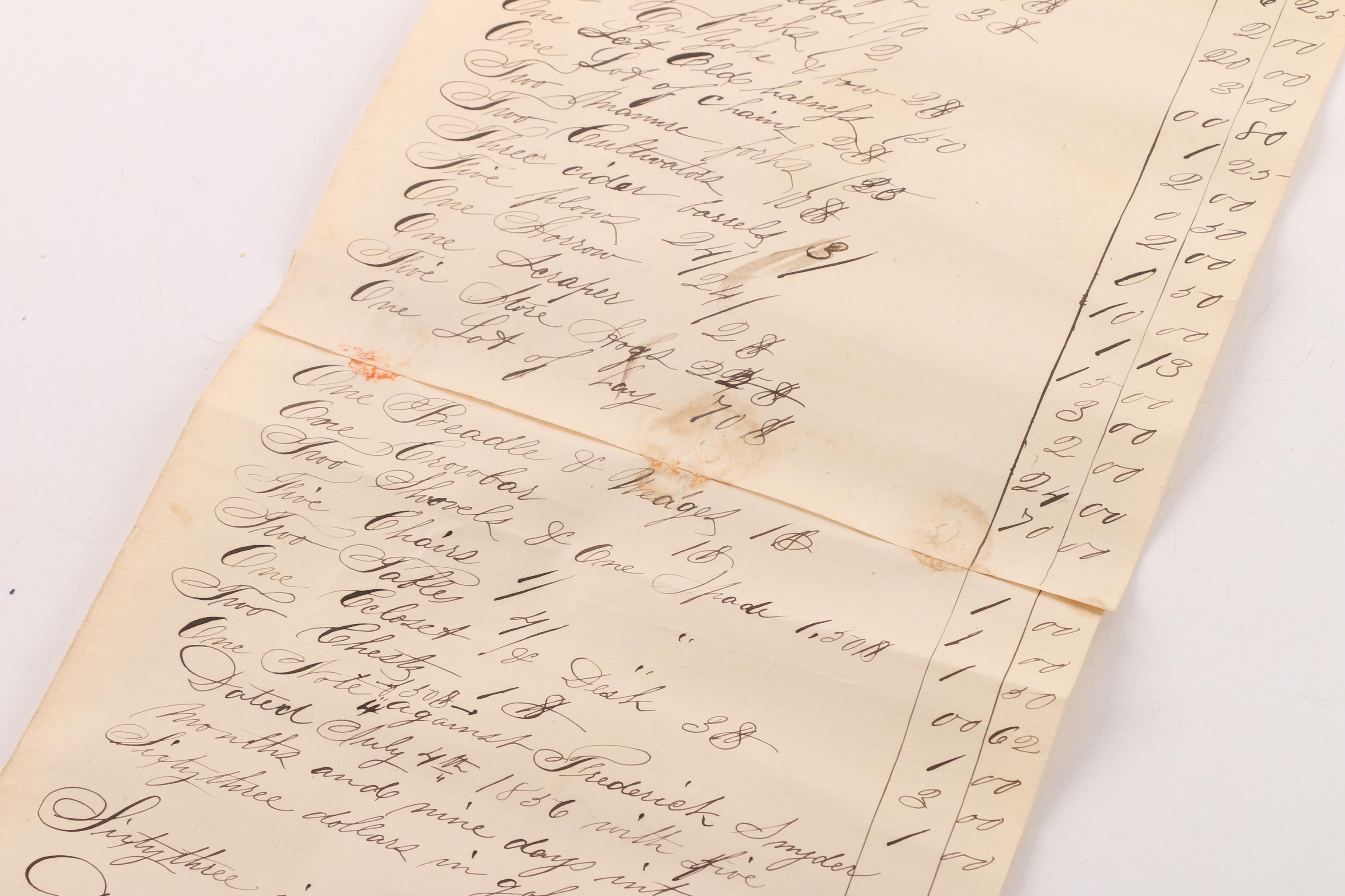 Antique Letters, Wills, Newspaper And More