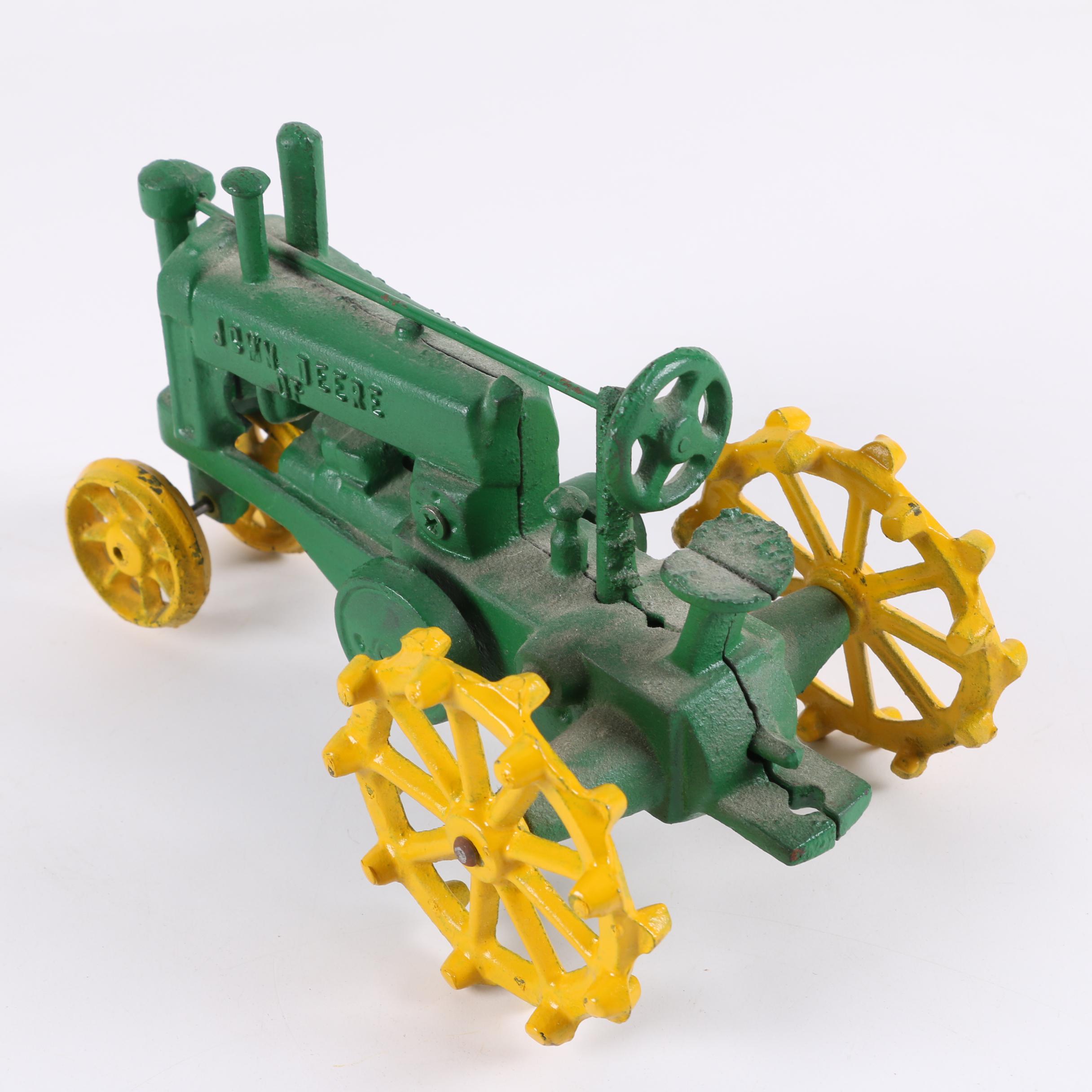 Cast Iron John Deere Tractor