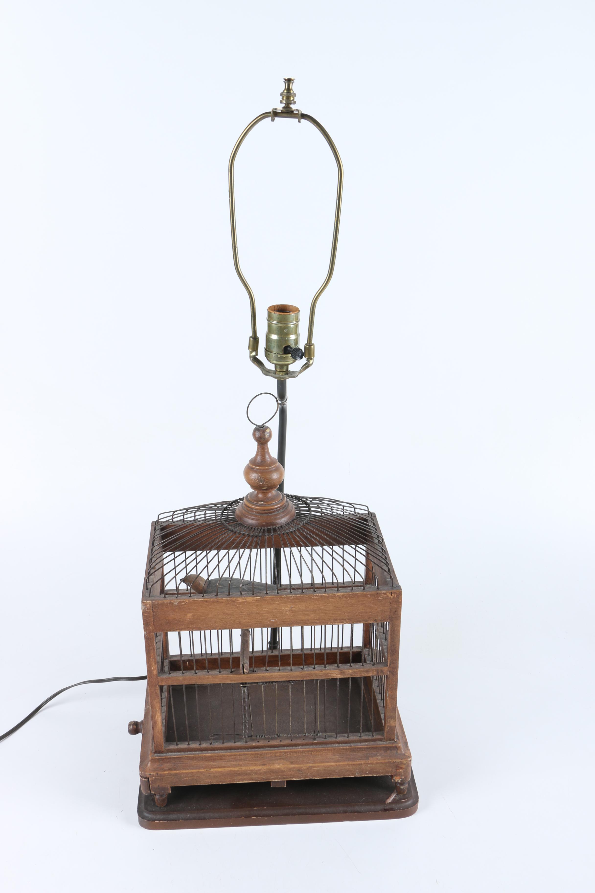 Decorative Birdcage Table Lamp