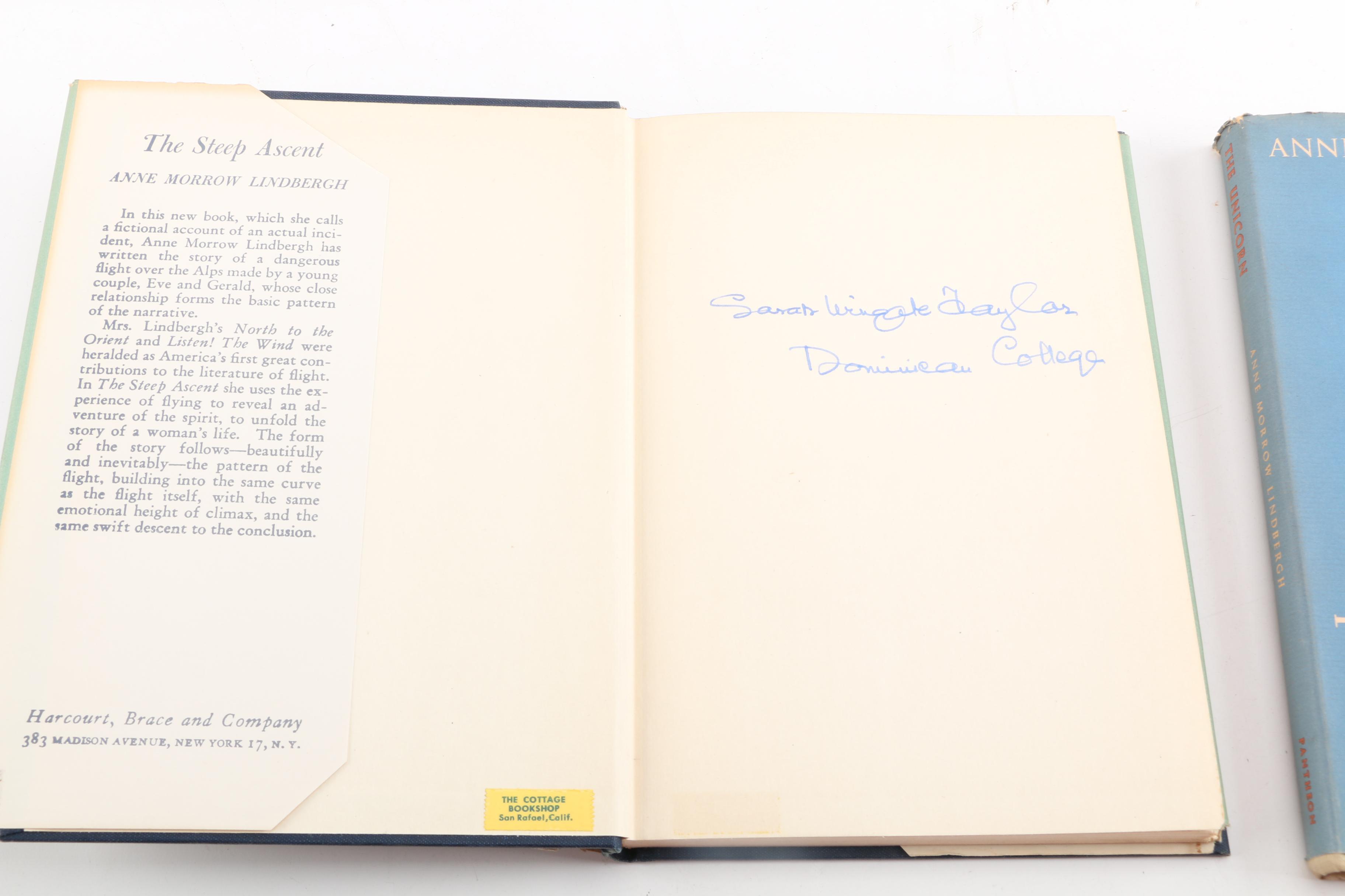 Anne Morrow Lindbergh Books Including "The Unicorn and Other Poems"