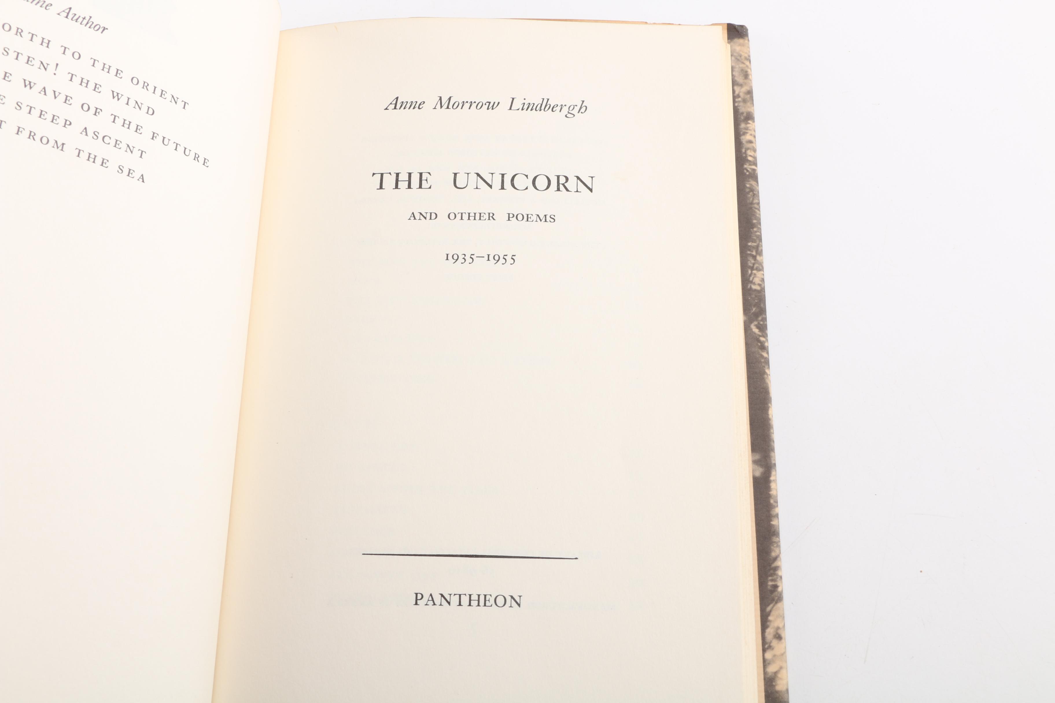 Anne Morrow Lindbergh Books Including "The Unicorn and Other Poems"