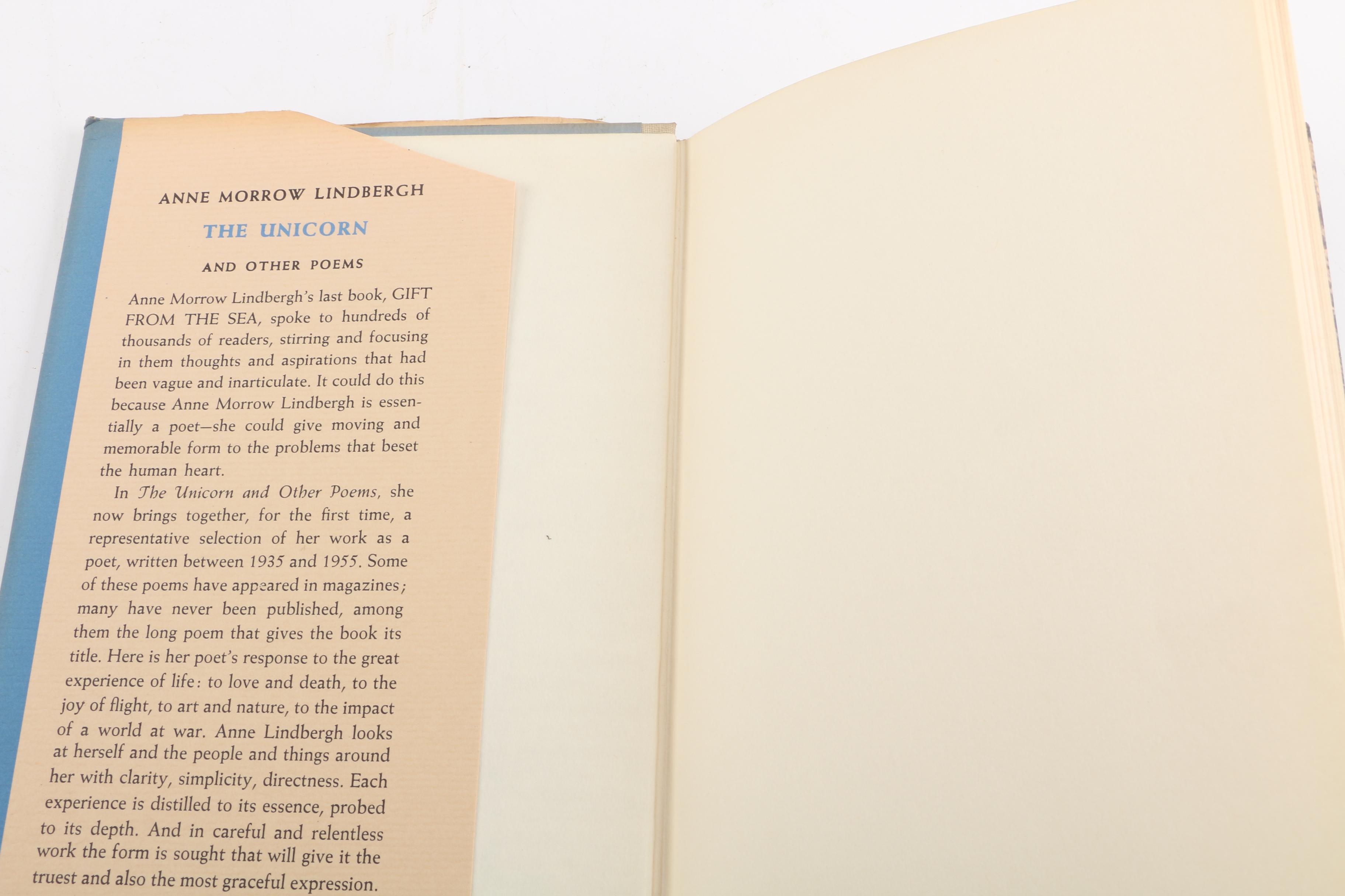 Anne Morrow Lindbergh Books Including "The Unicorn and Other Poems"