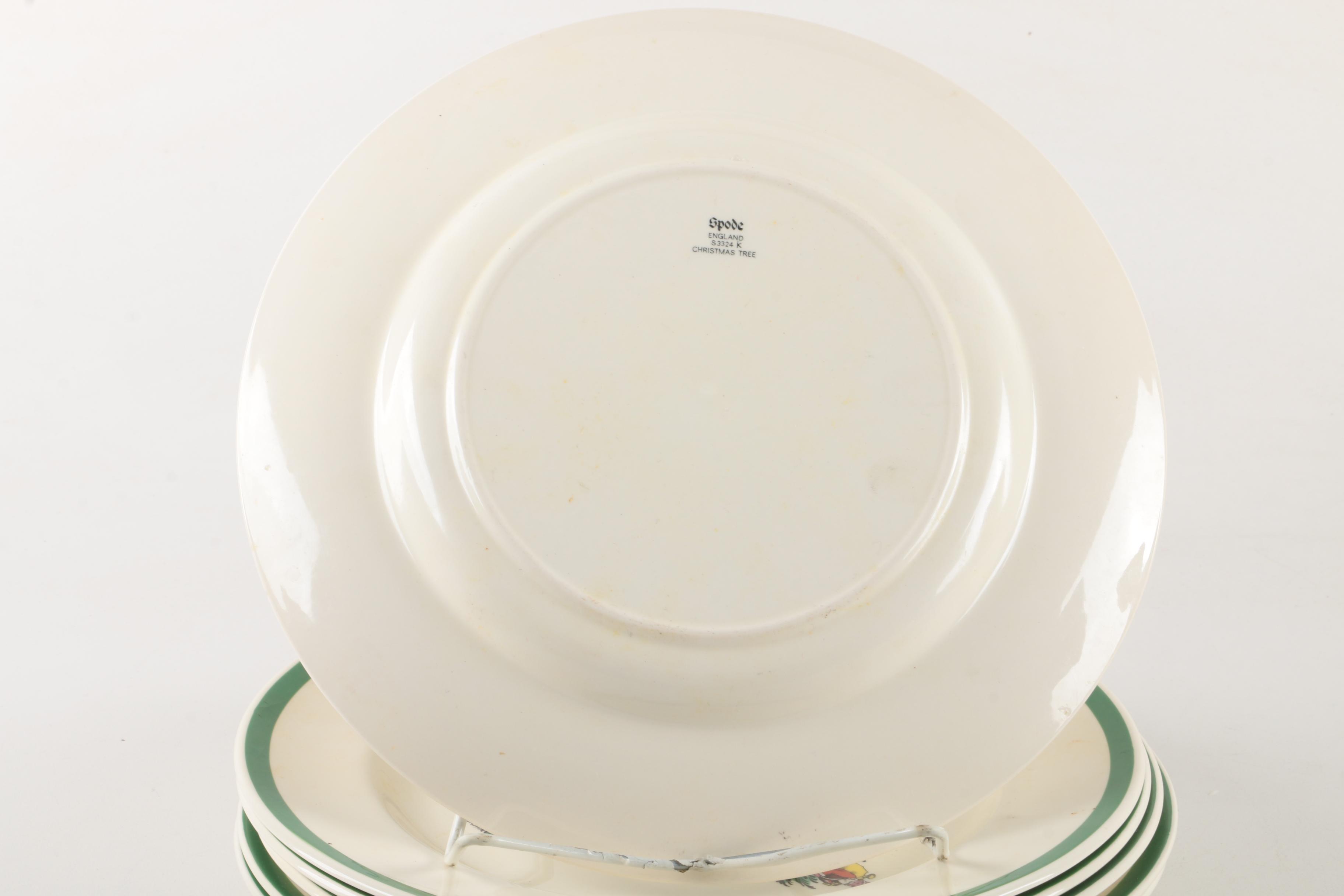 Spode "Christmas Tree" Dinnerware and Serving Dishes