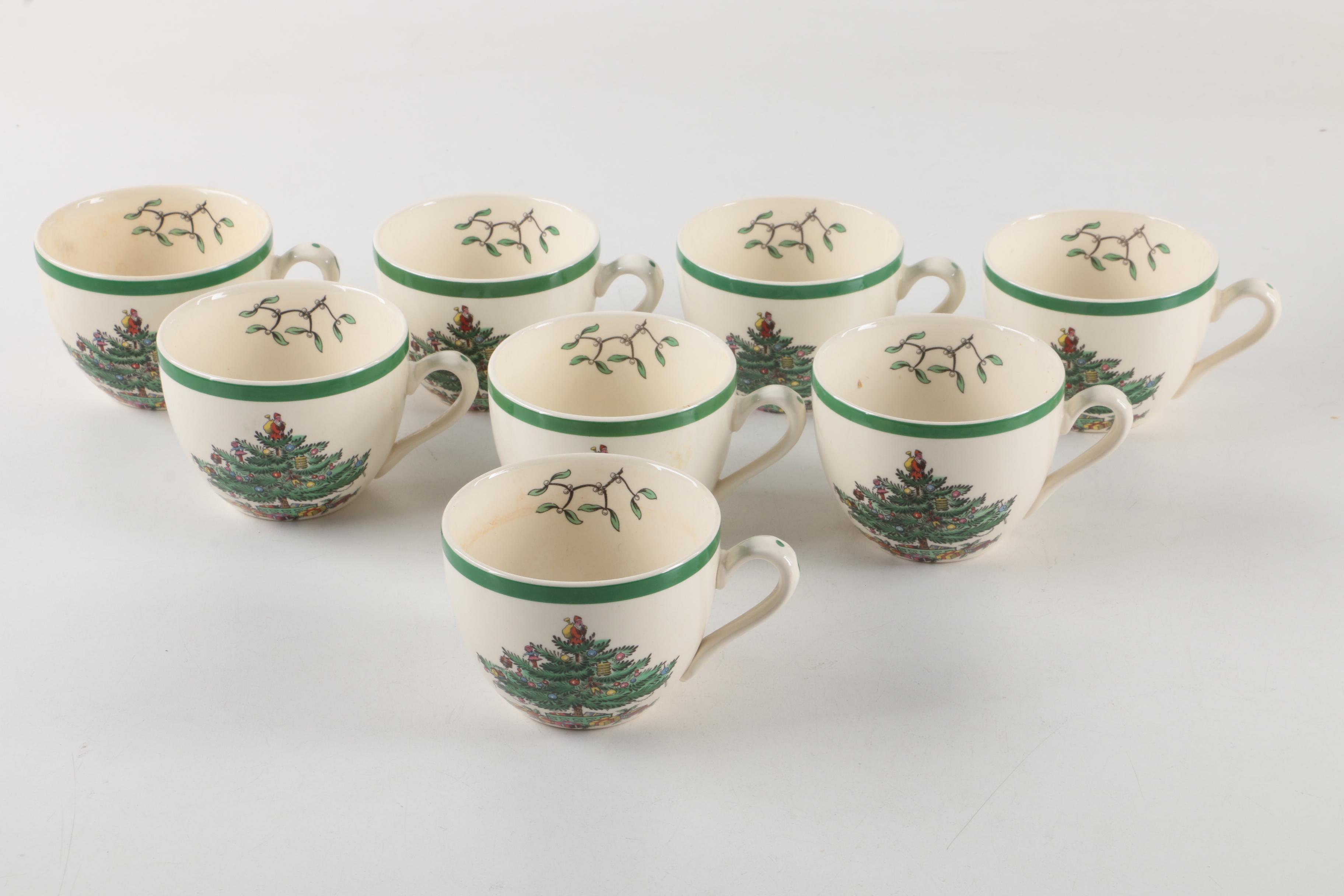 Spode "Christmas Tree" Dinnerware and Serving Dishes