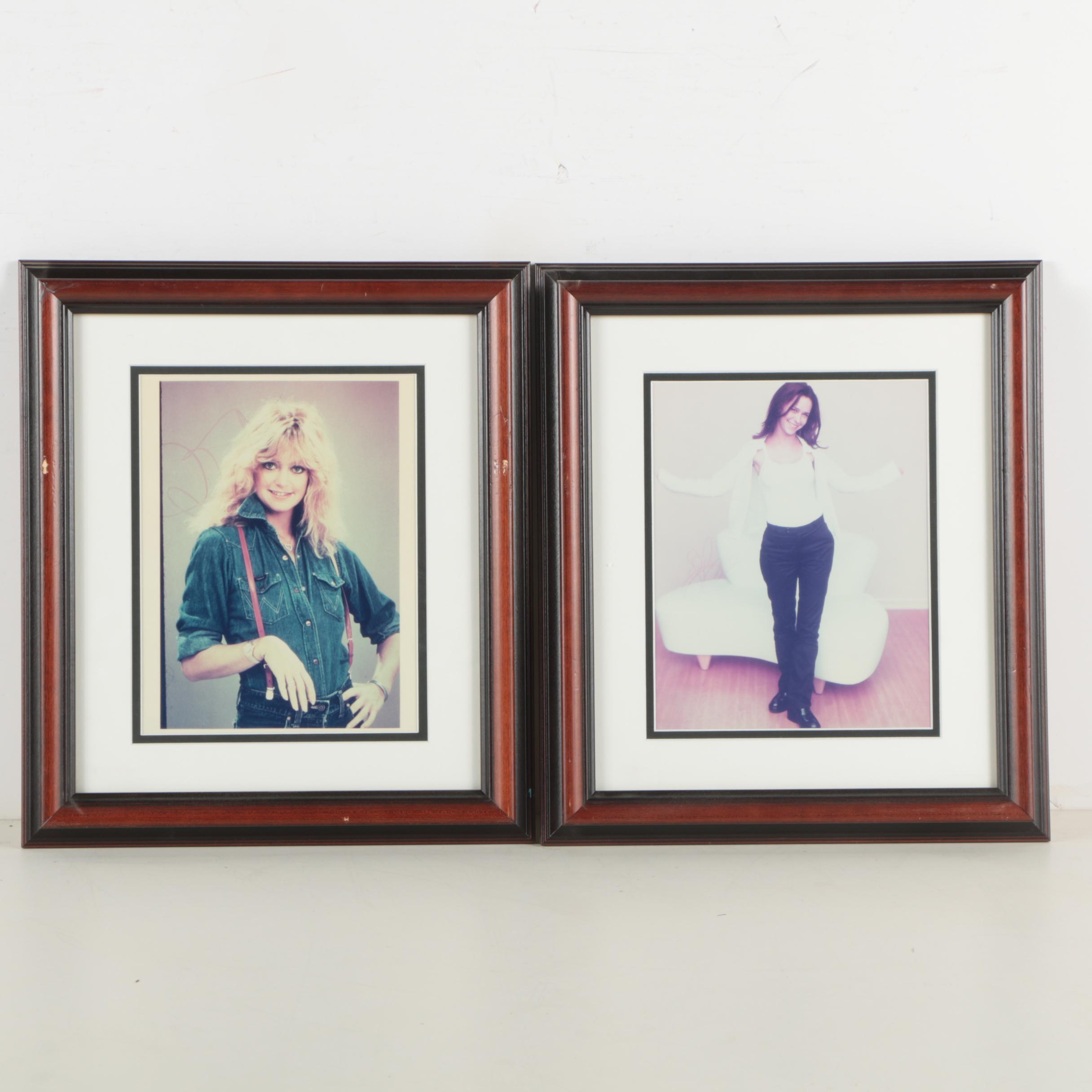 Goldie Hawn and Jennifer Love Hewitt Autographed Photographs