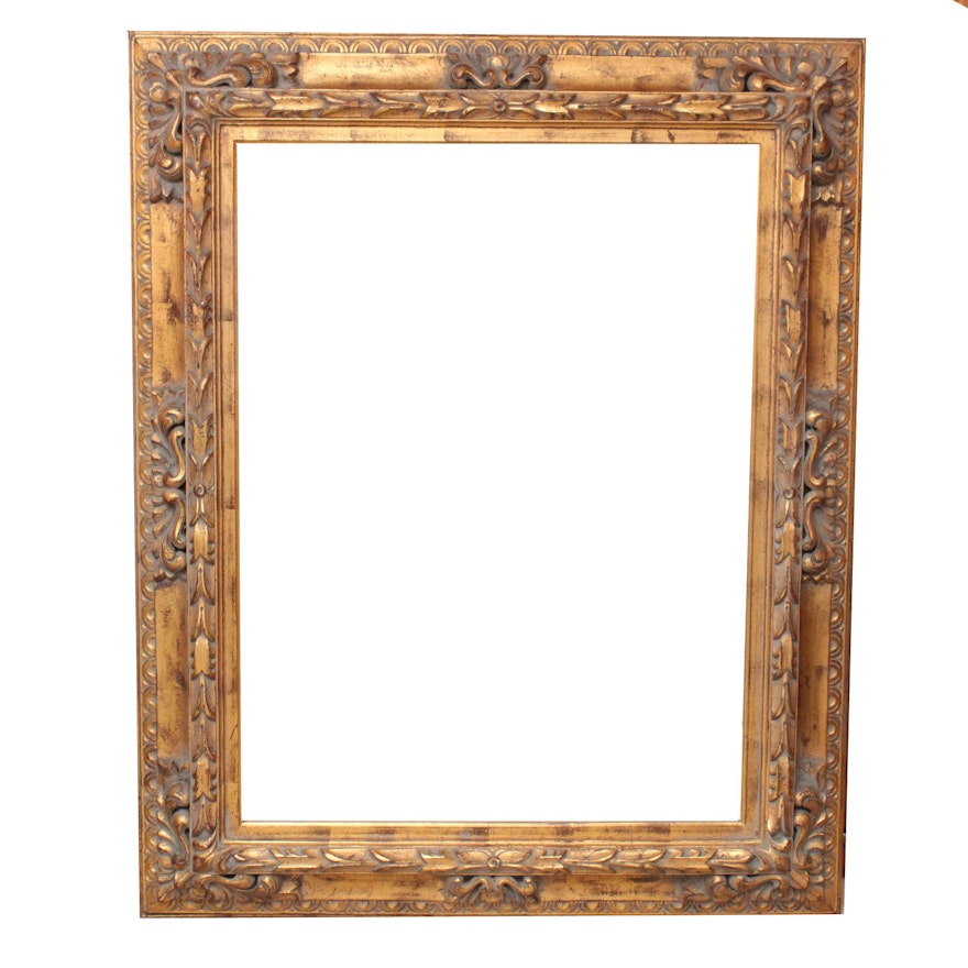 Large Victorian Style Gold Painted Mirror