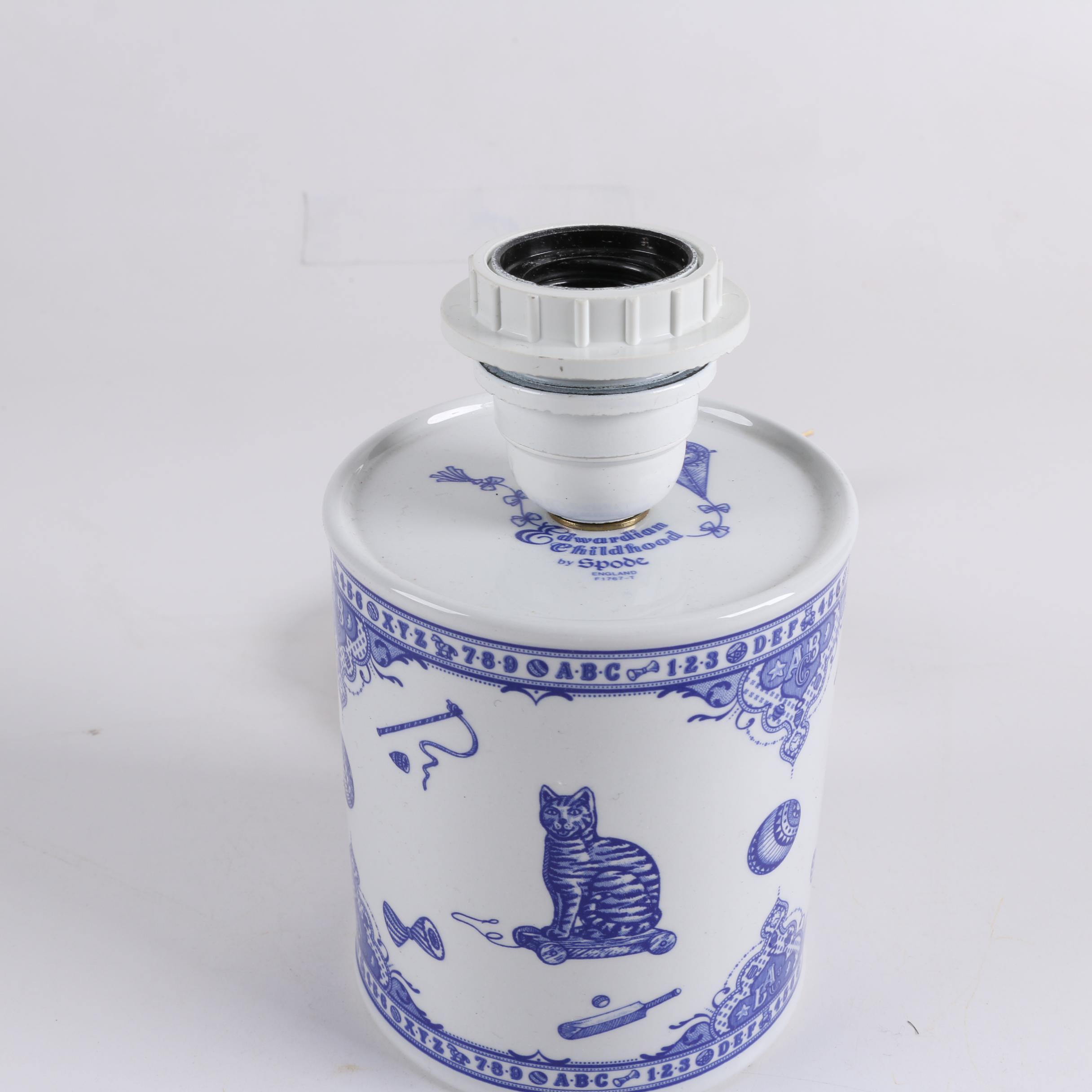 Spode Edwardian Childhood Collection Blue and White Imperialware Lamp