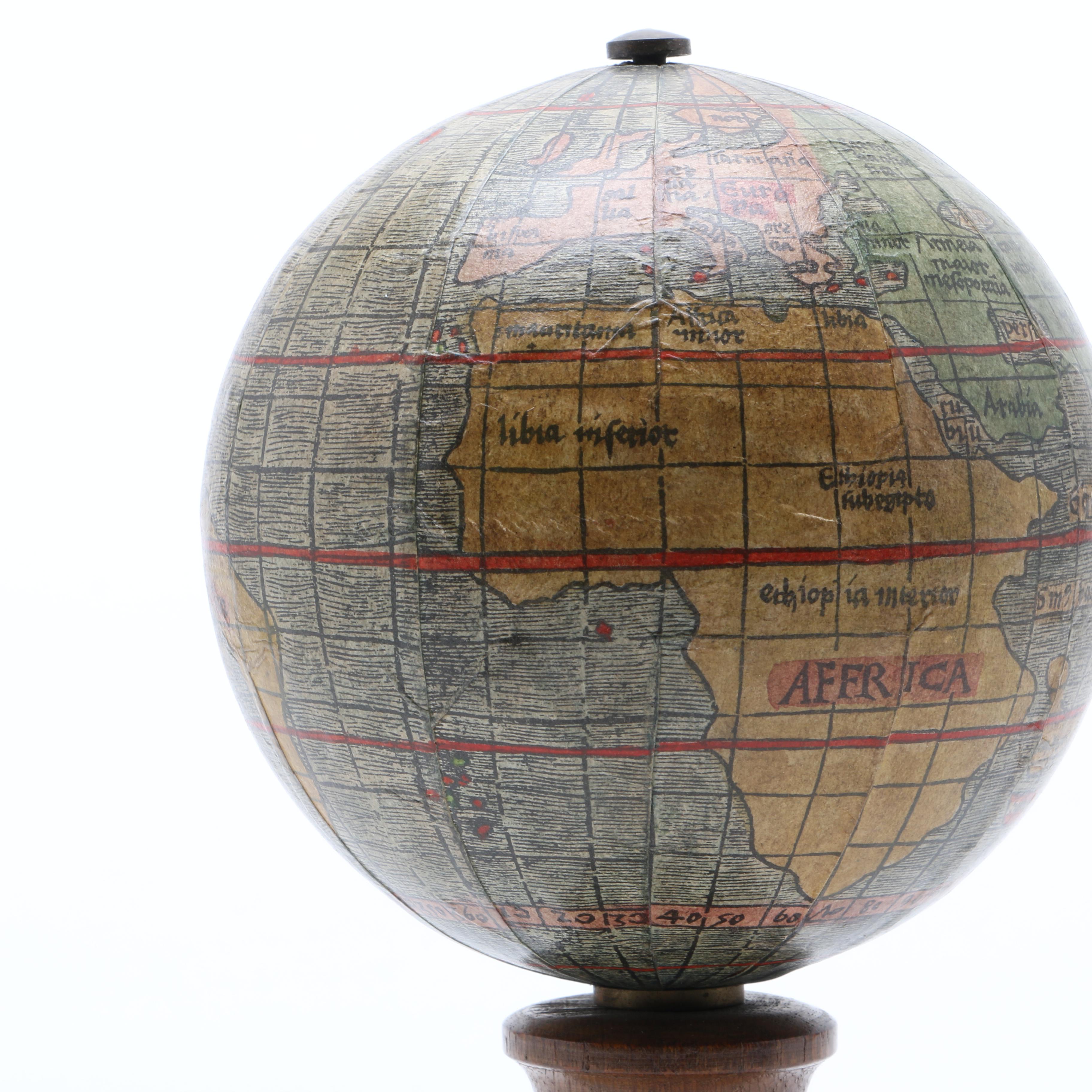 Facsimile of 16th Century Globe by Christian Nebehay, Vienna