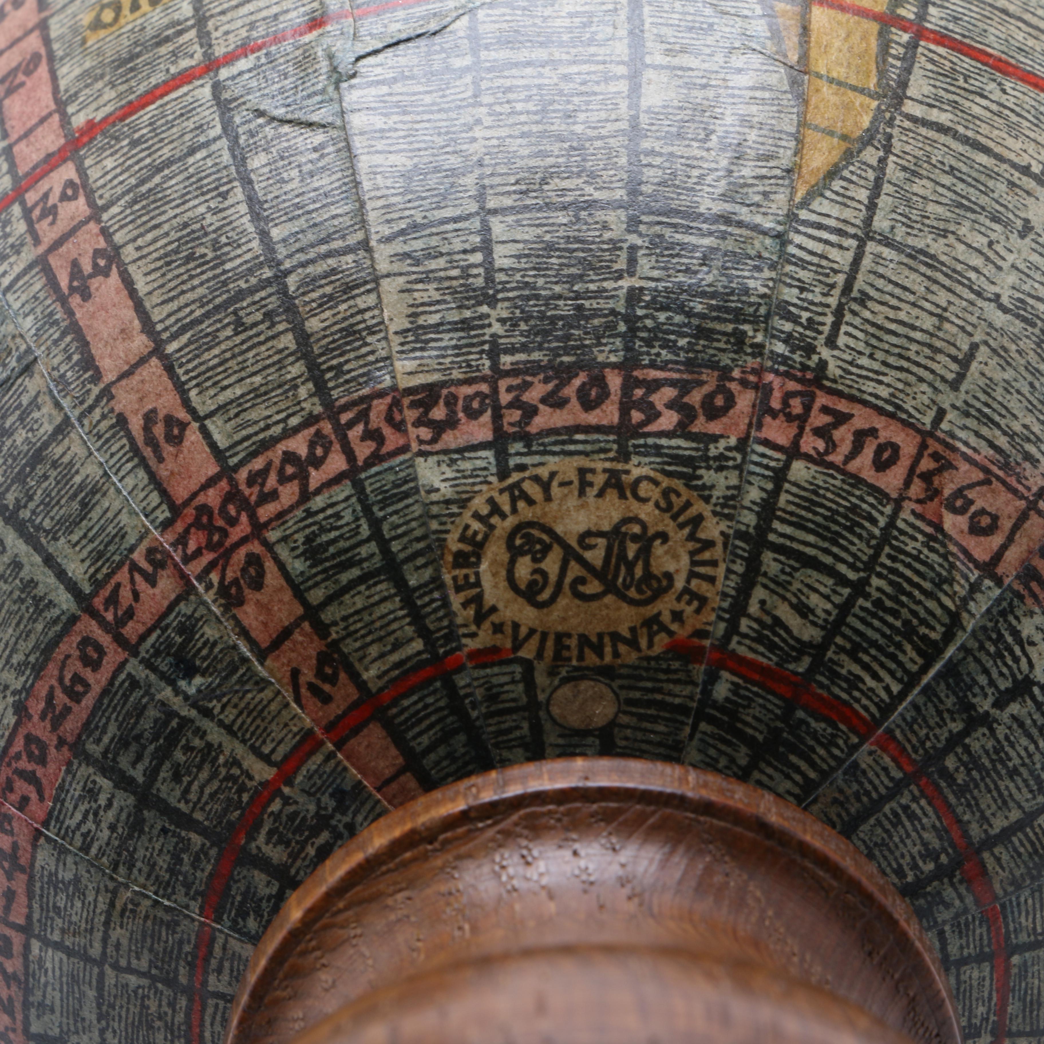 Facsimile of 16th Century Globe by Christian Nebehay, Vienna