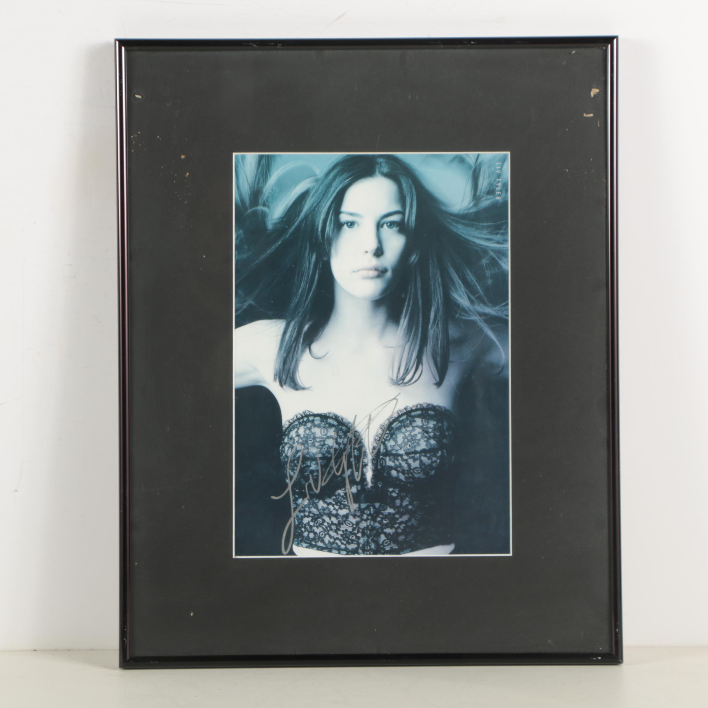 Liv Tyler and Mira Sorvino Autographed Photographs