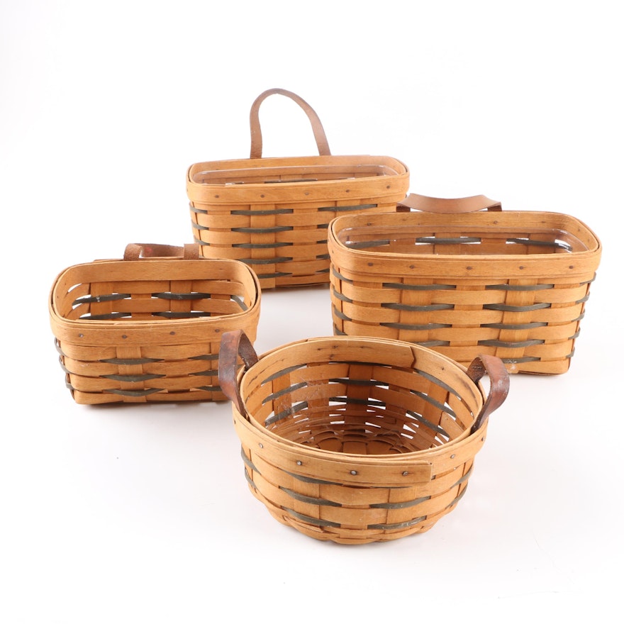 Longaberger Handwoven Baskets One is Dated 1995