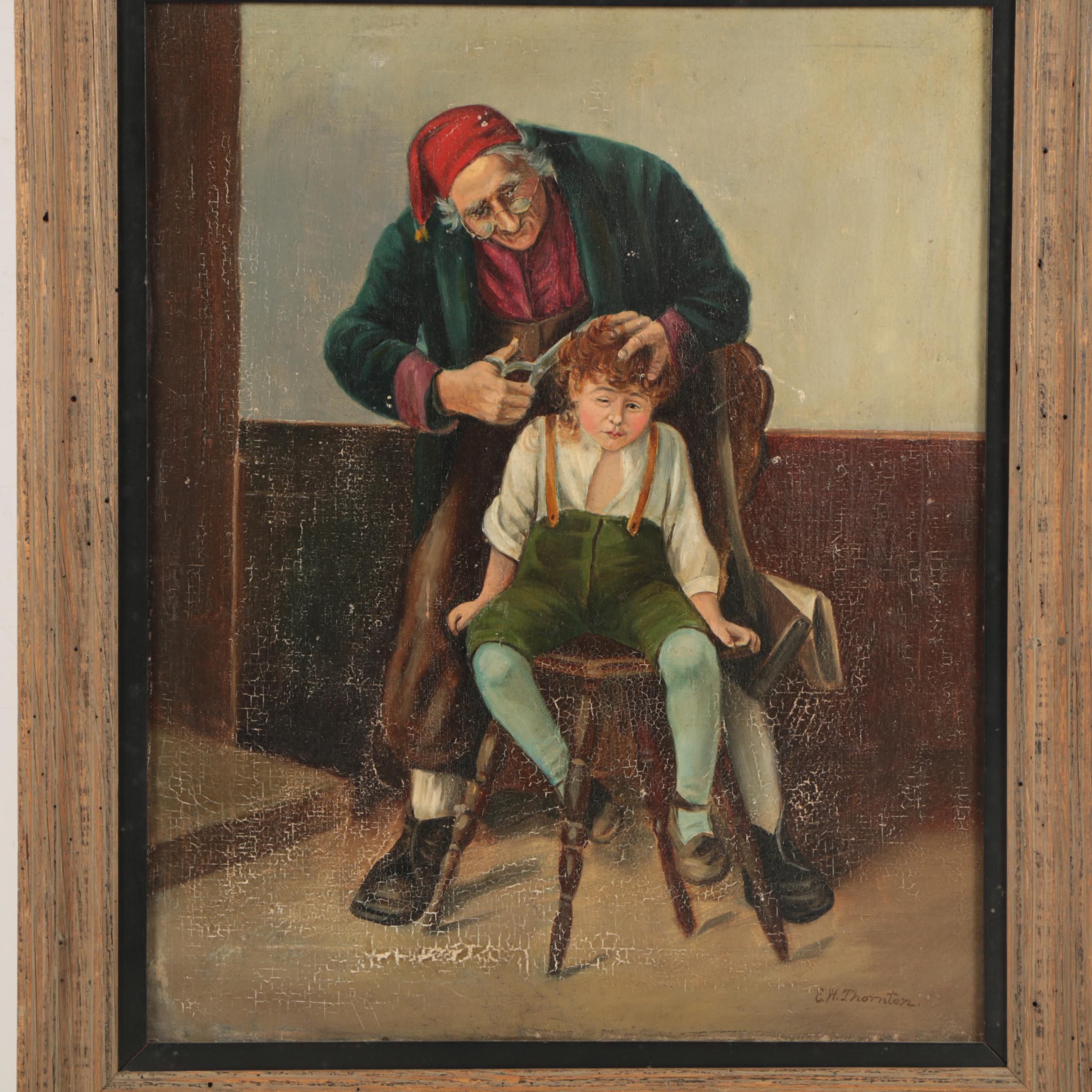 E. H. Thornton Antique Oil Painting