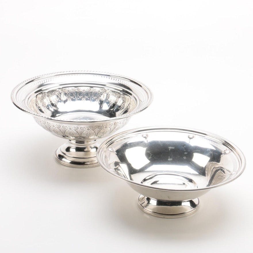 Hamilton Silver Mfg. Co. and Other Weighted Sterling Silver Serving Bowls
