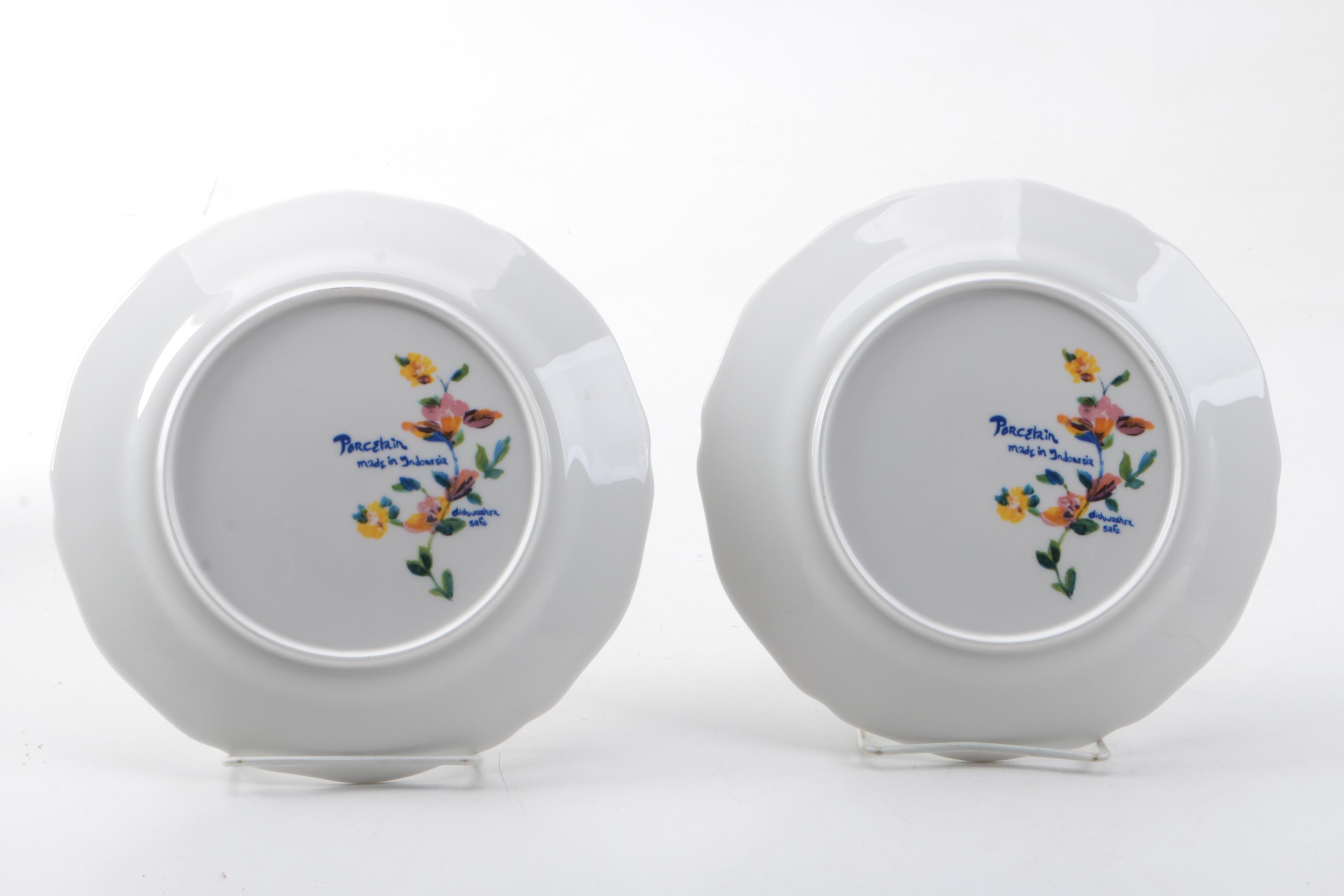 Indonesian Bird Plates and Anthropologie "Saga" Gather Round Plate