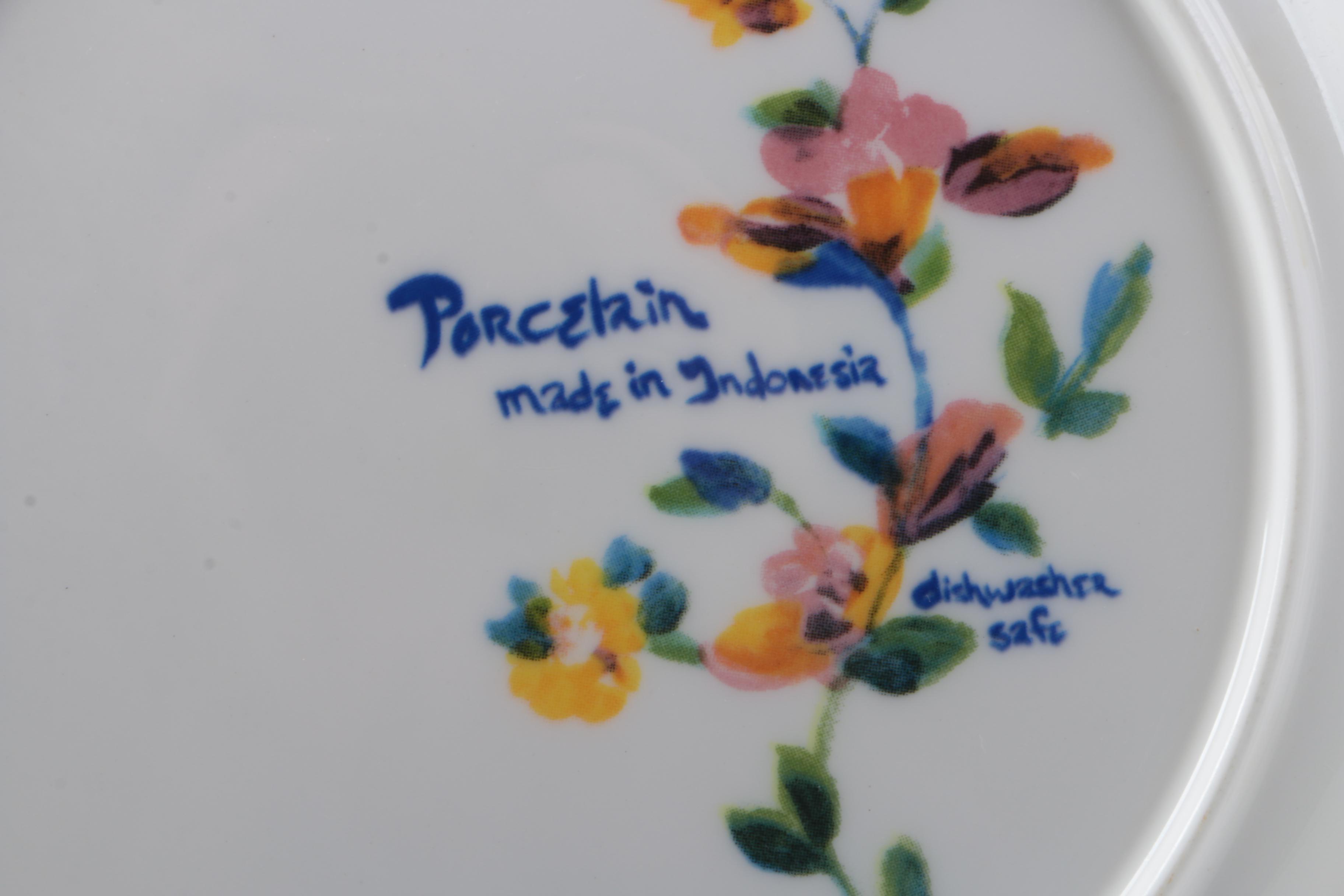 Indonesian Bird Plates and Anthropologie "Saga" Gather Round Plate