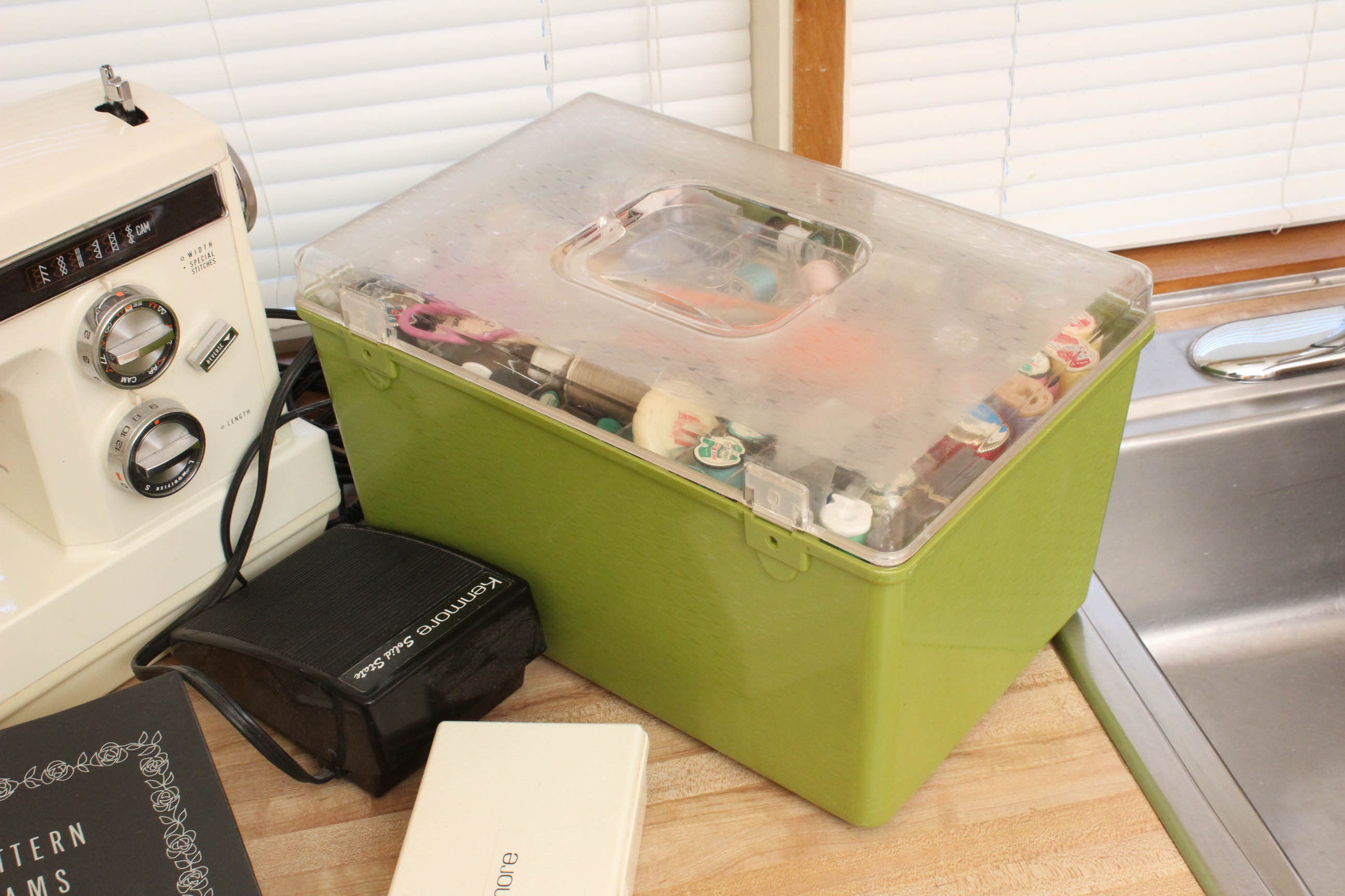 Kenmore Sewing Machine and Supplies