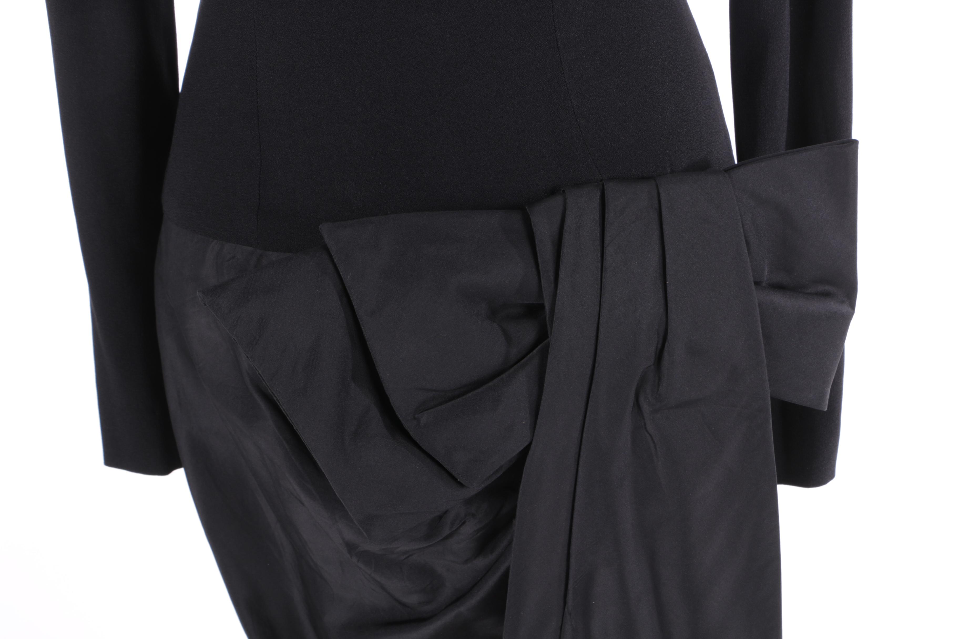 1950s Vintage Sydney North of California Black Cocktail Dress