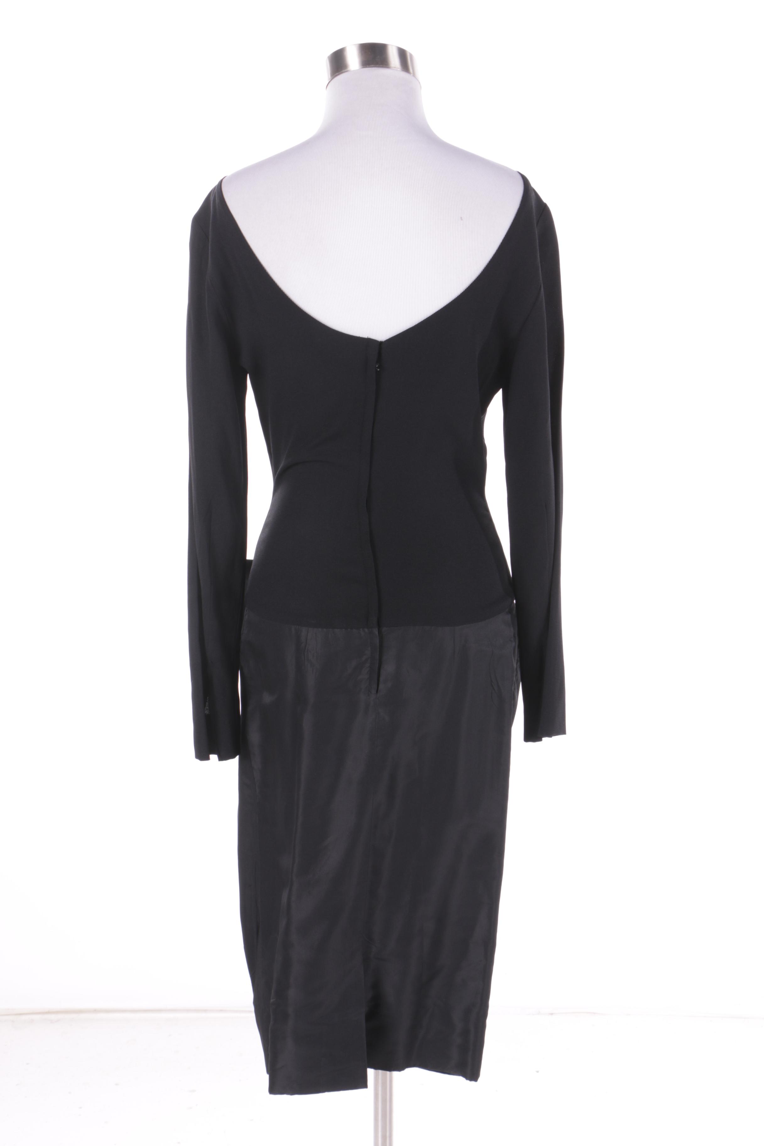 1950s Vintage Sydney North of California Black Cocktail Dress