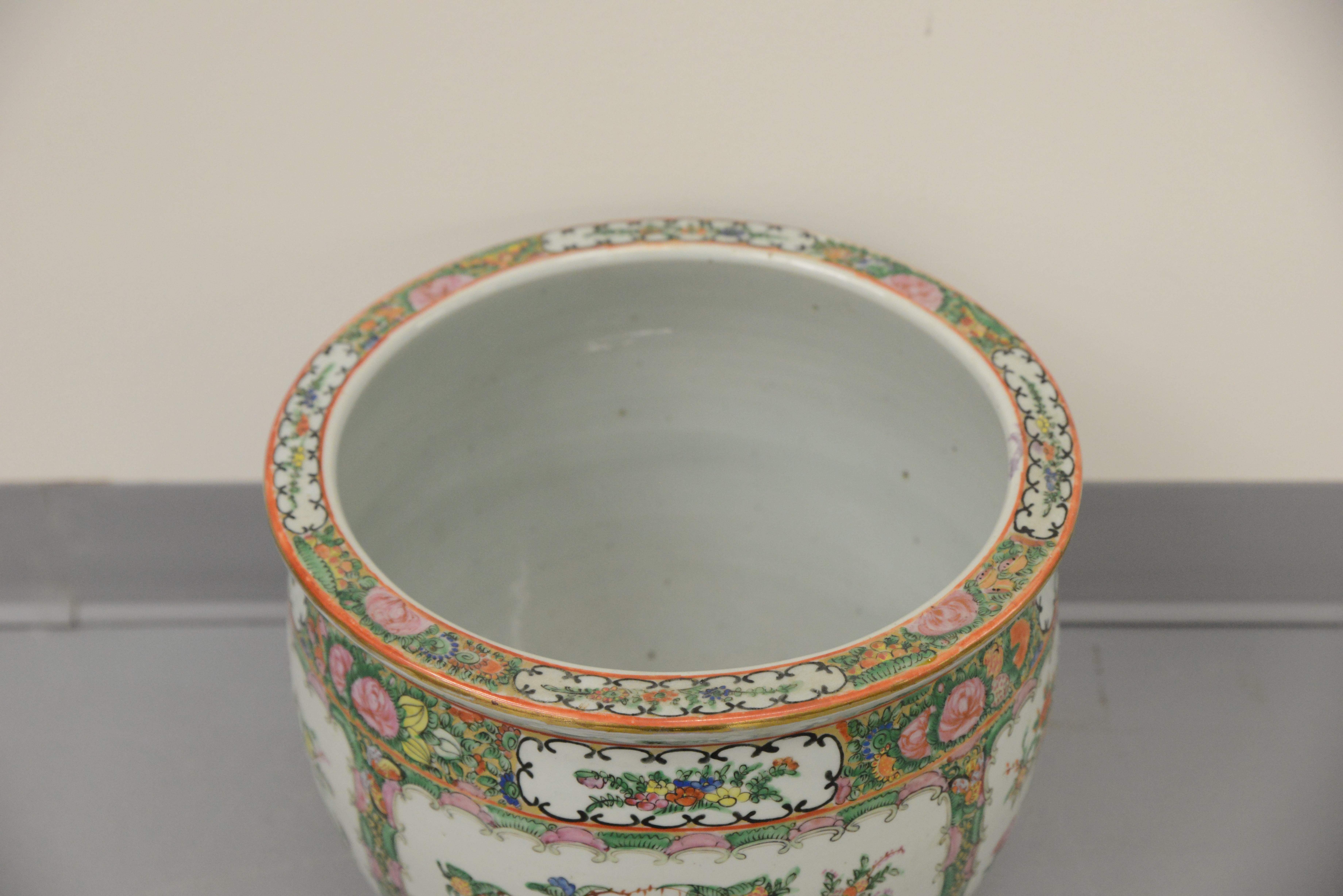Ceramic Chinese Floral Themed Planter