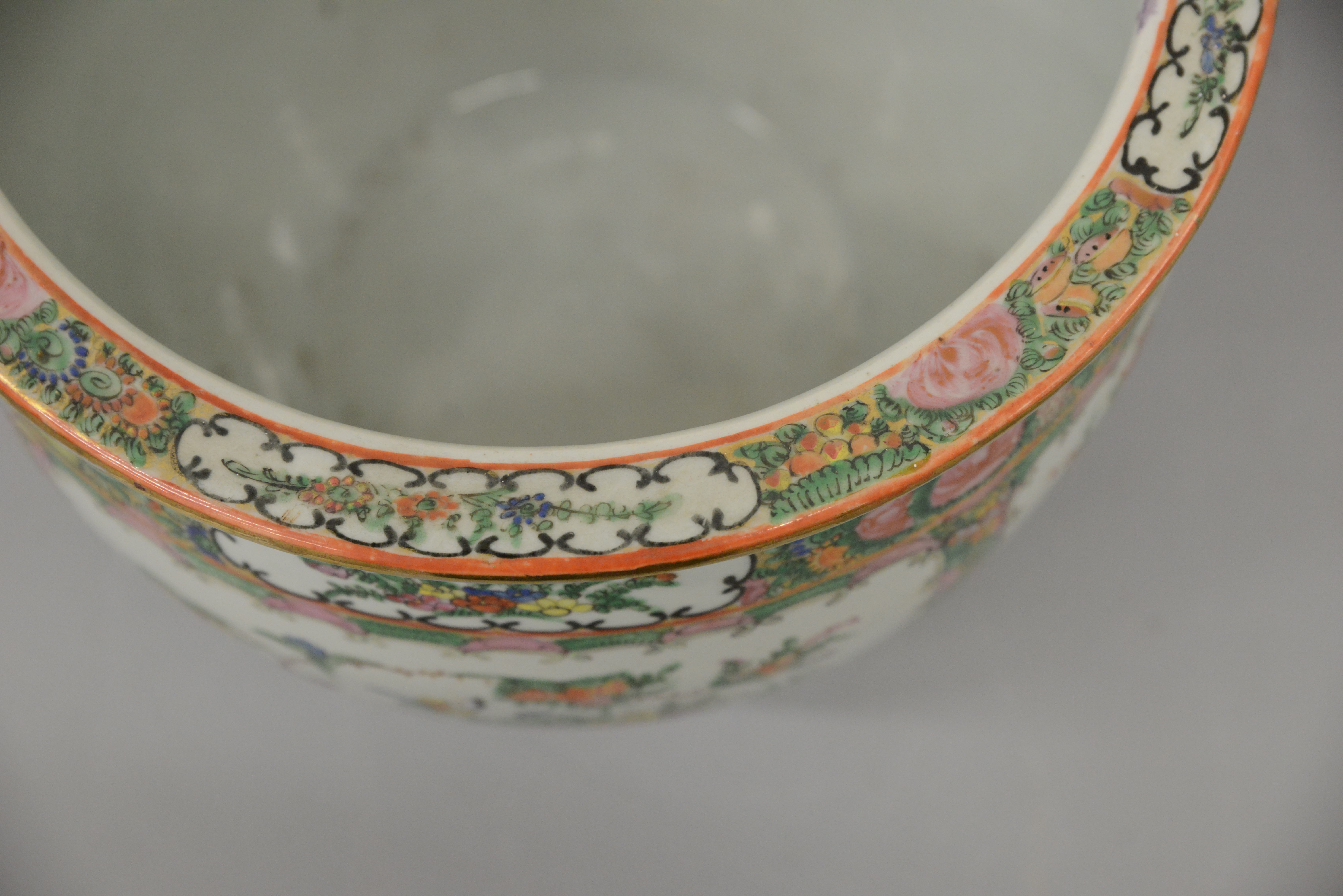 Ceramic Chinese Floral Themed Planter