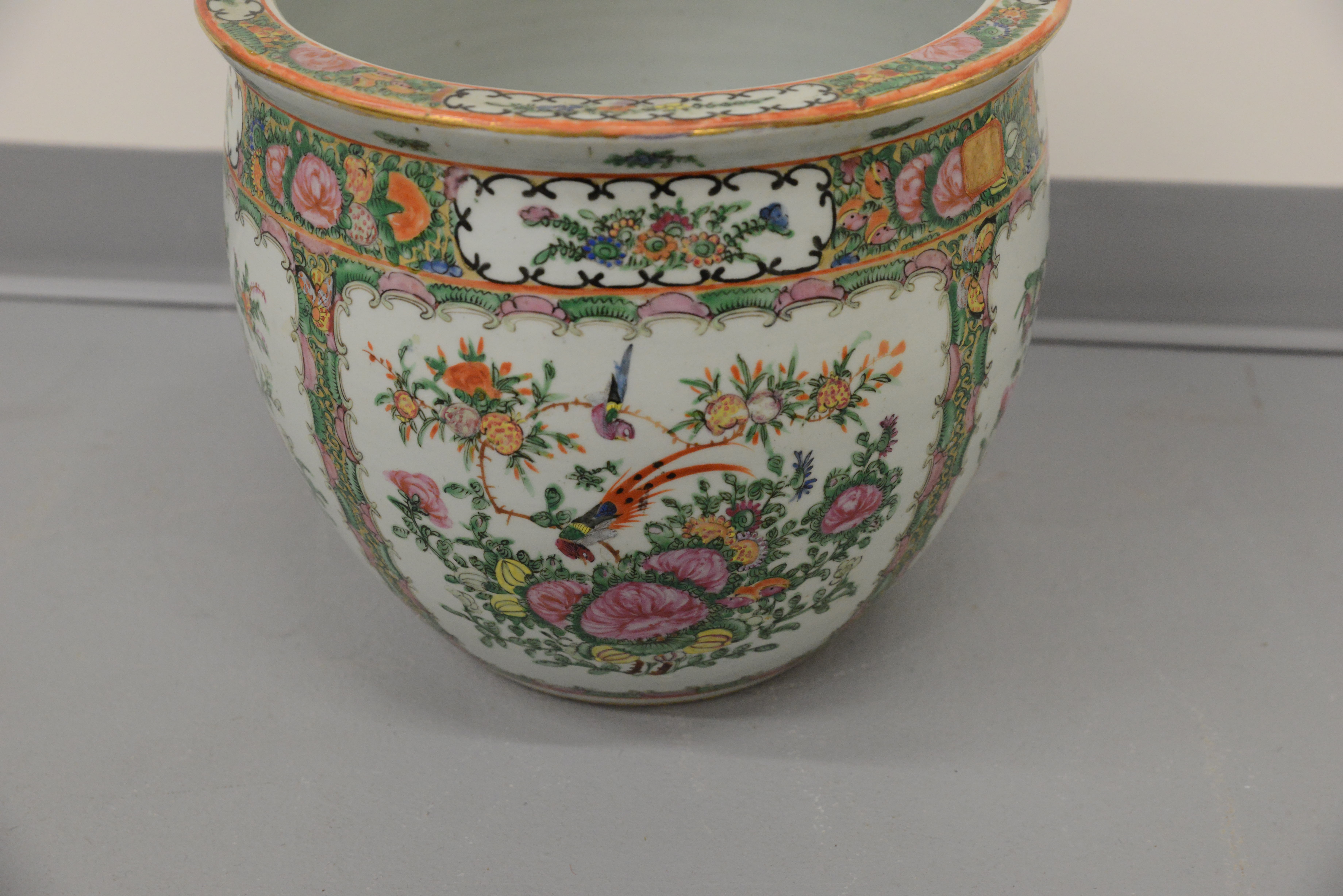 Ceramic Chinese Floral Themed Planter