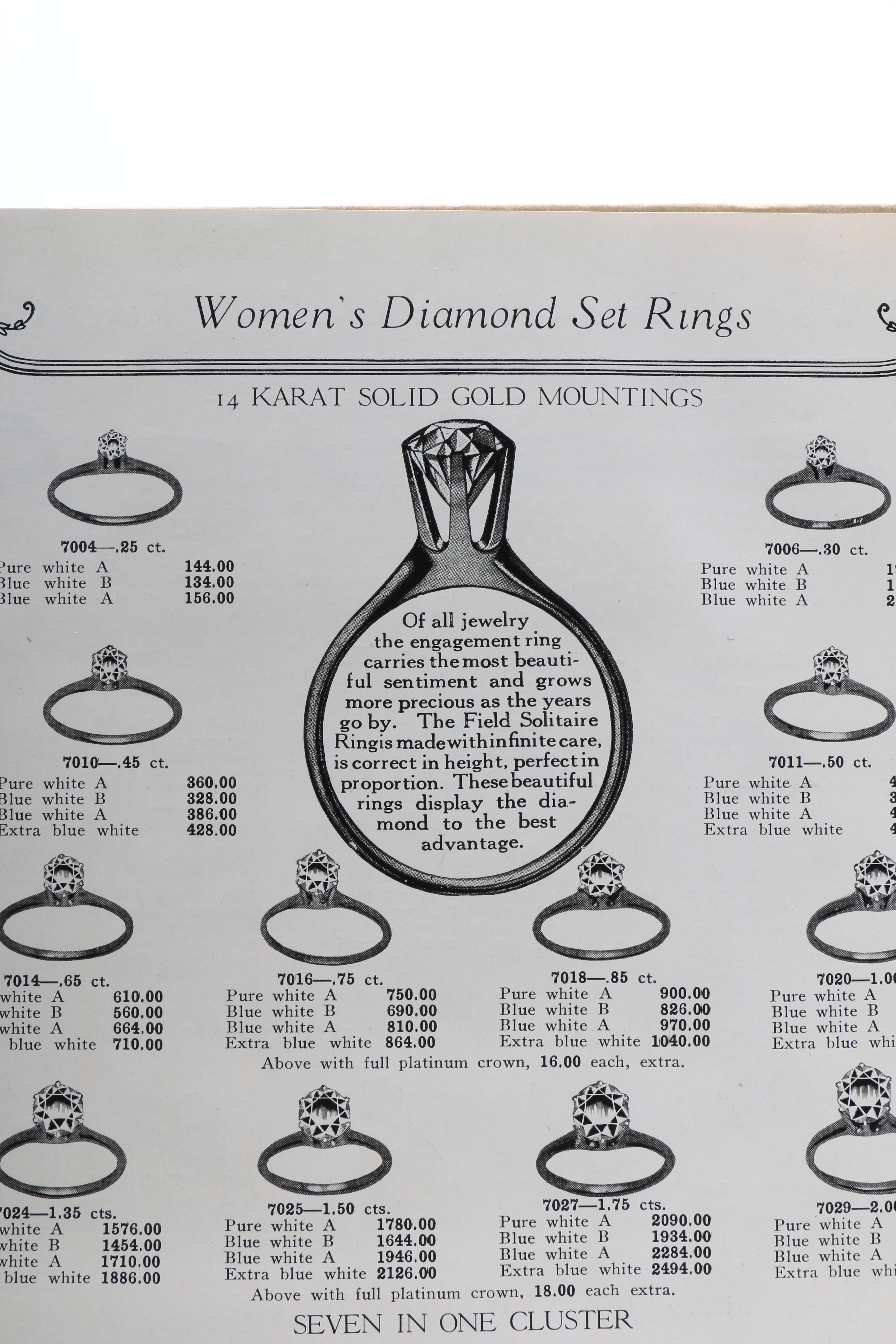 1923-1924 Marshall Field & Company Jewelry Catalogue and Counter Sales Book