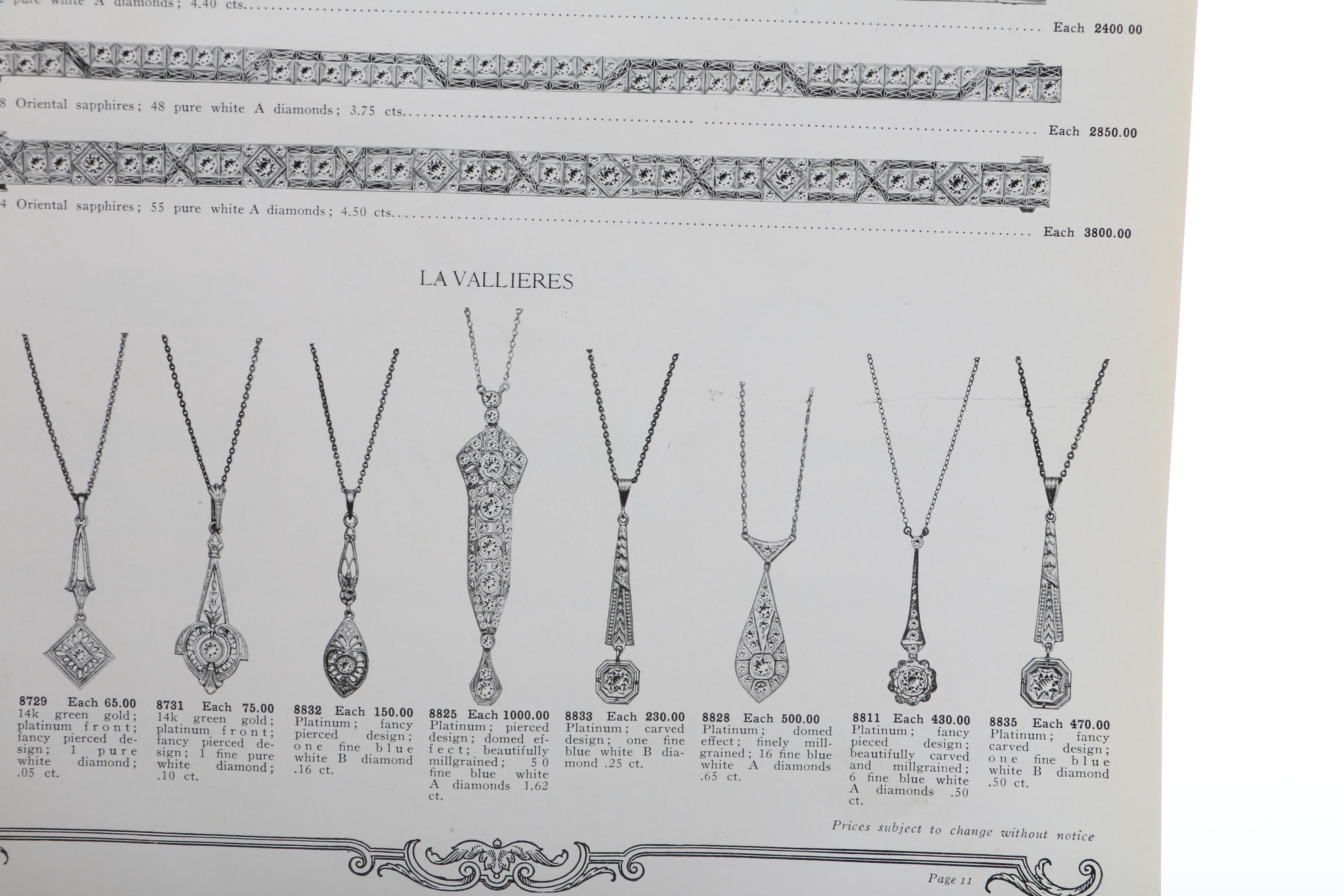 1923-1924 Marshall Field & Company Jewelry Catalogue and Counter Sales Book