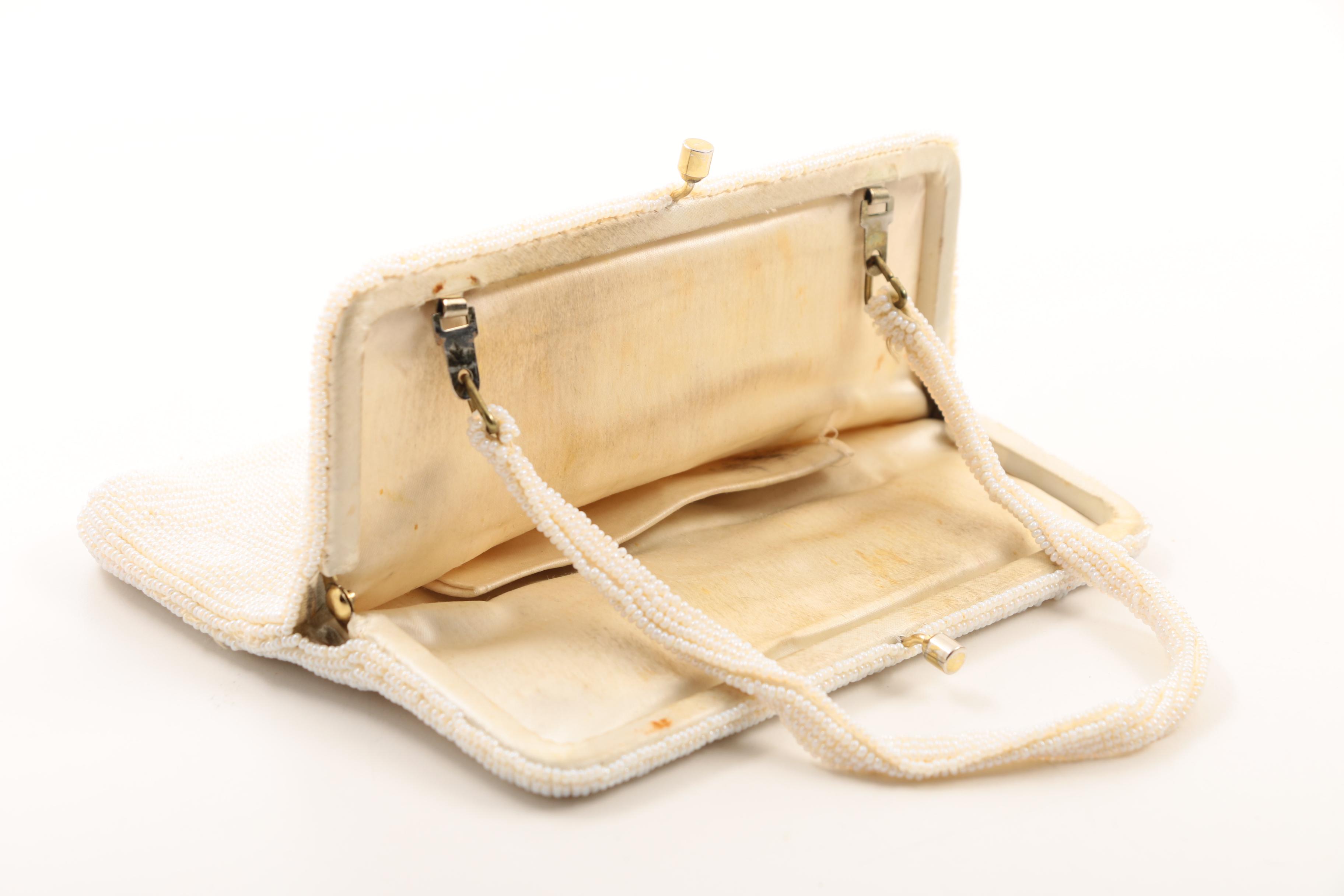 Vintage Lucienne Offenthal Beaded Evening Bag  and Other Dressy Purses