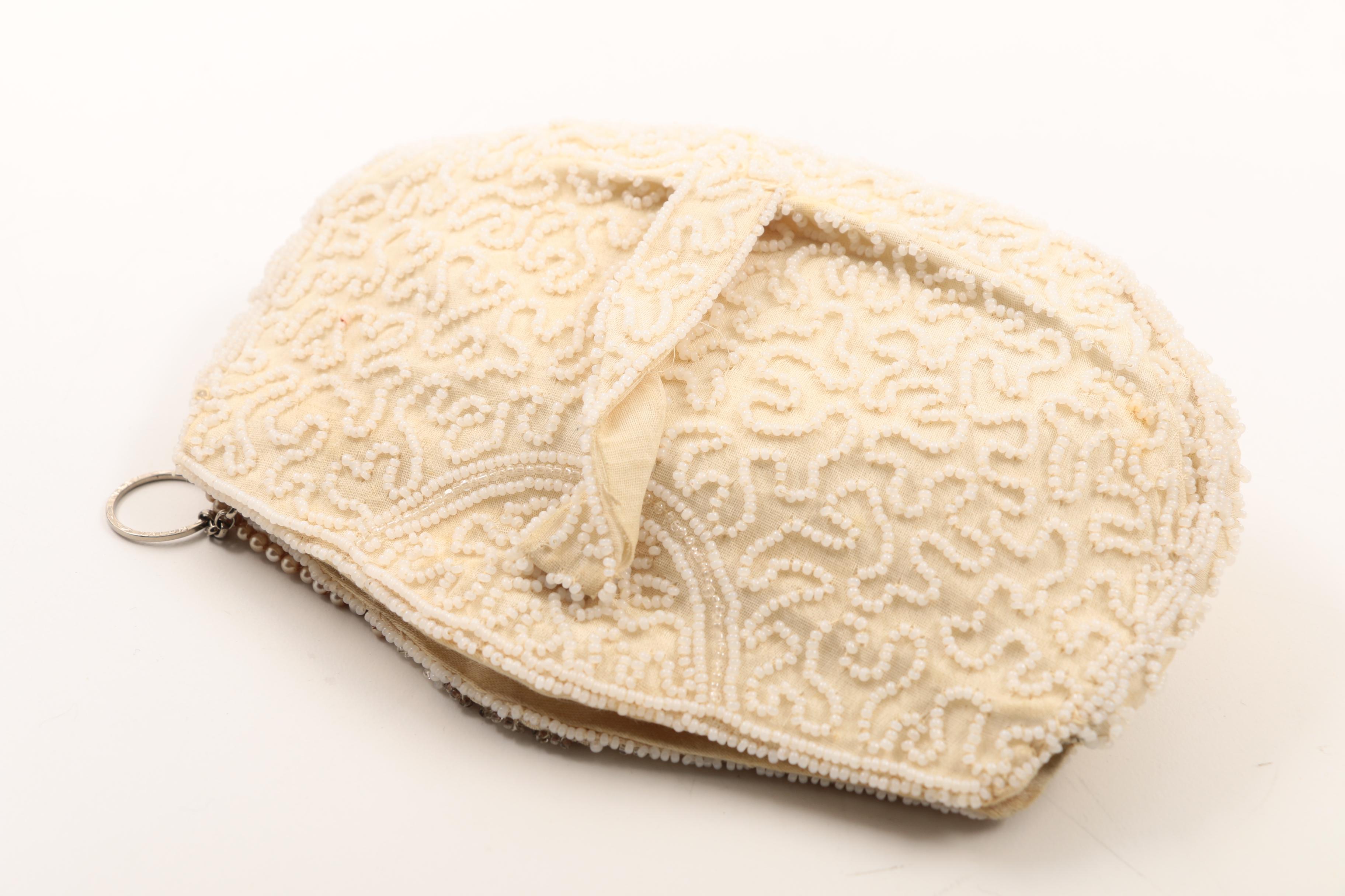 Vintage Lucienne Offenthal Beaded Evening Bag  and Other Dressy Purses