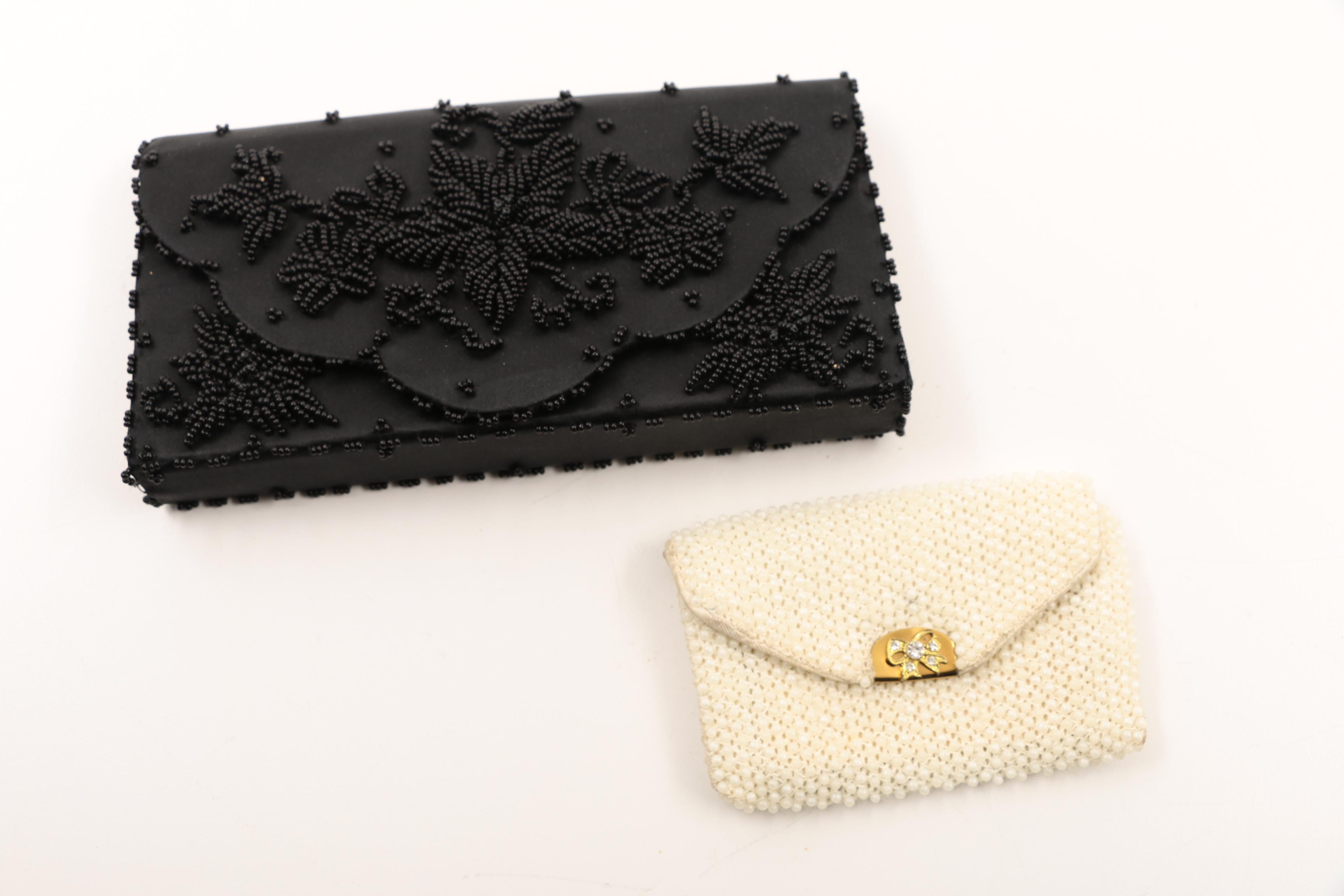 Vintage Lucienne Offenthal Beaded Evening Bag  and Other Dressy Purses