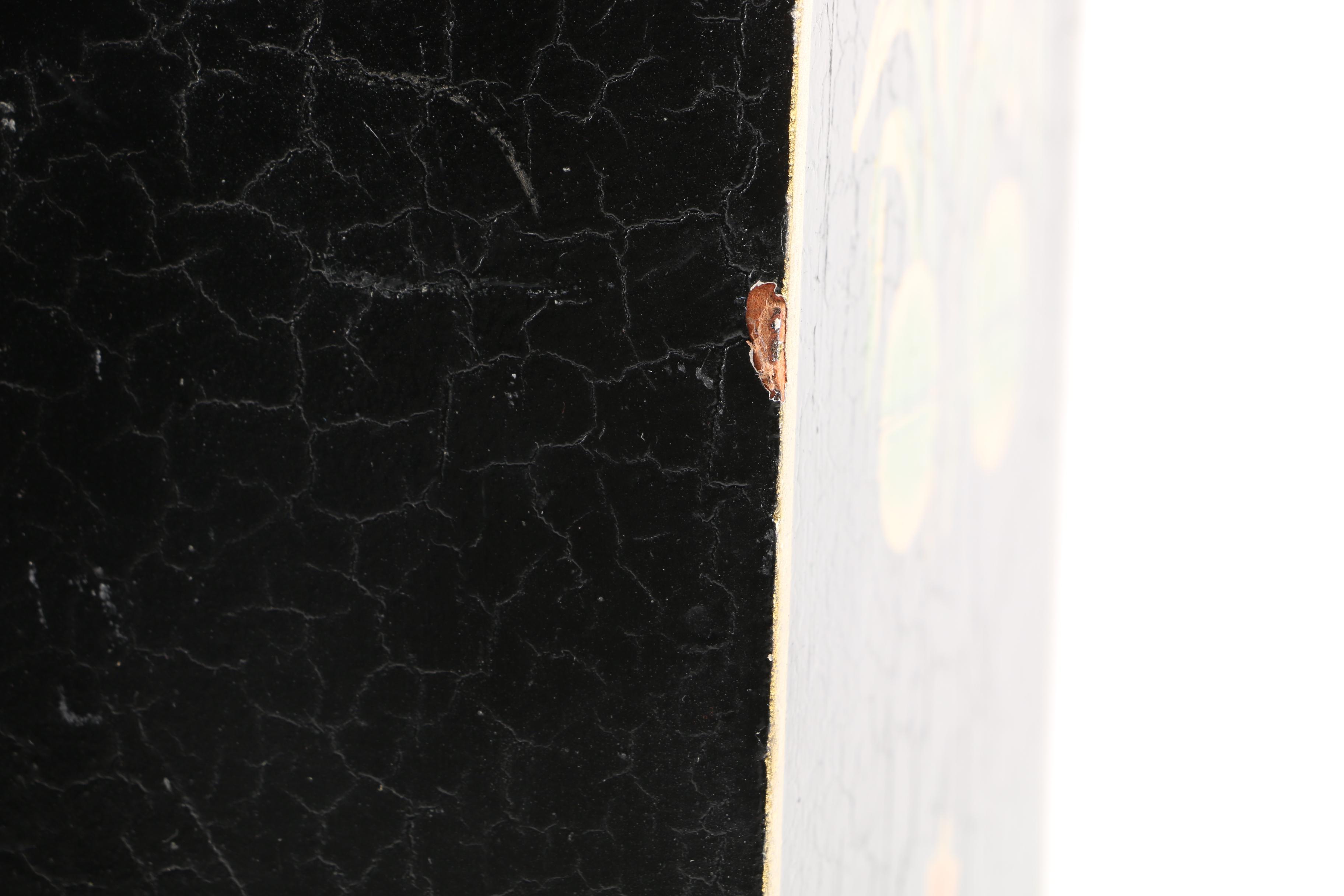 Painted Wooden Liquor Bottle Cabinet