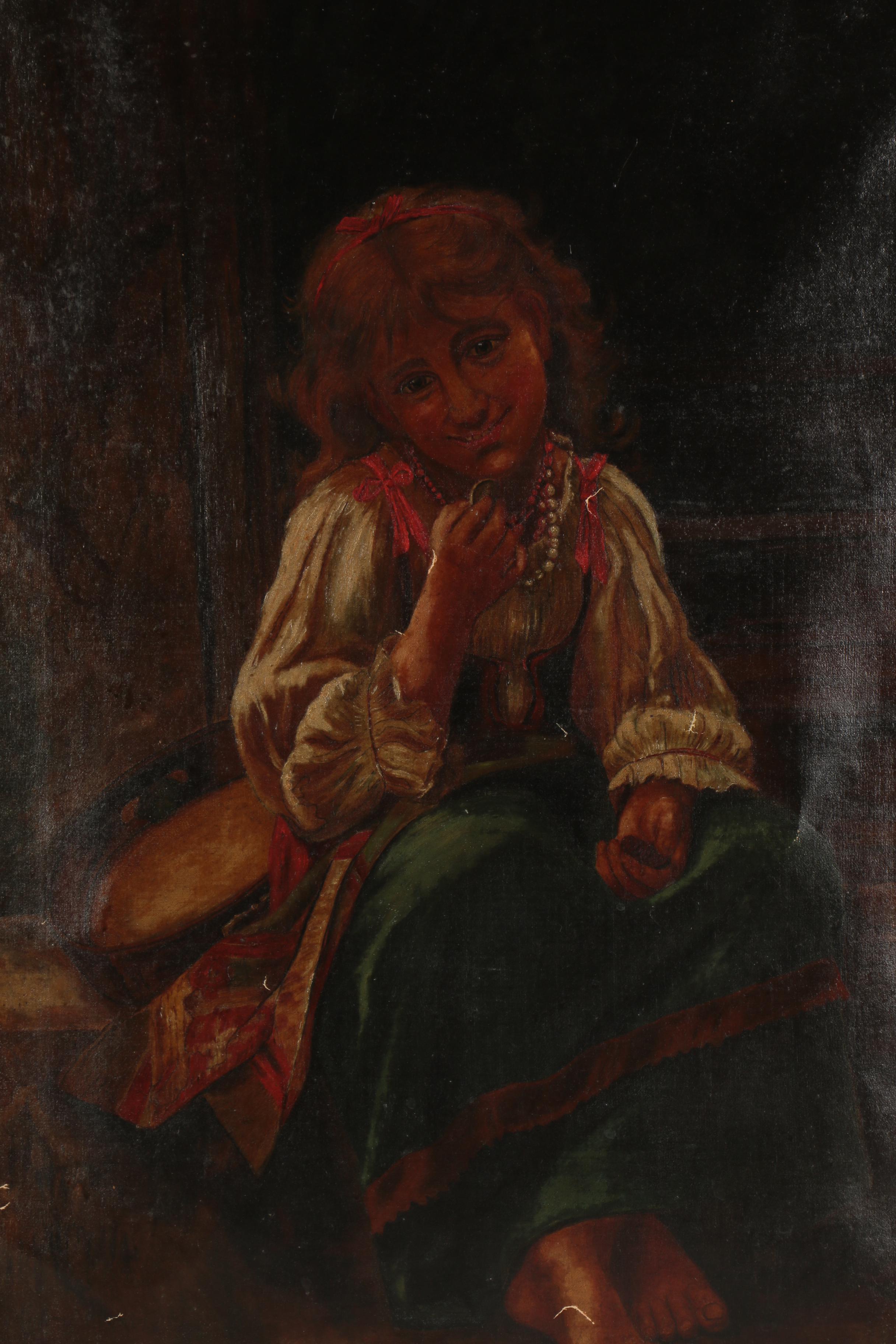Oil Painting of a Girl