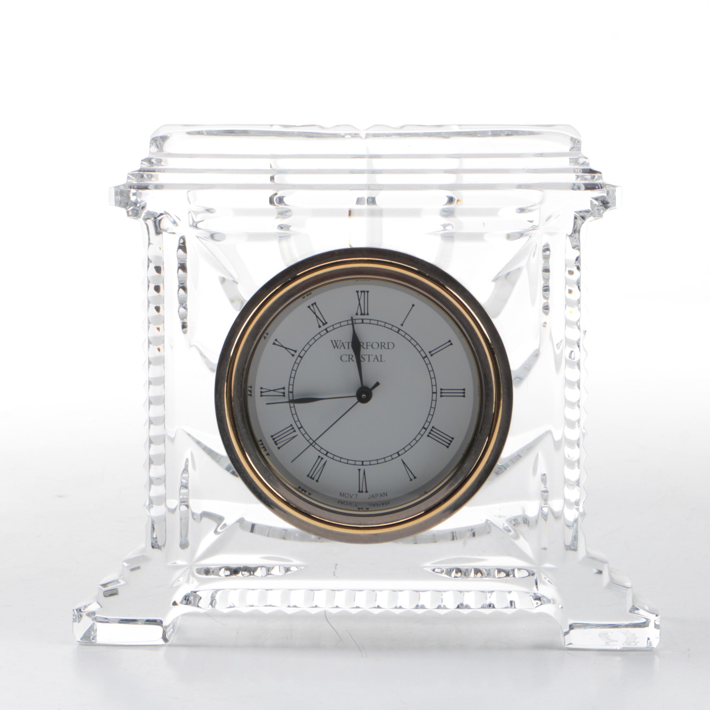 Waterford "Atrium" Crystal Desk Clock
