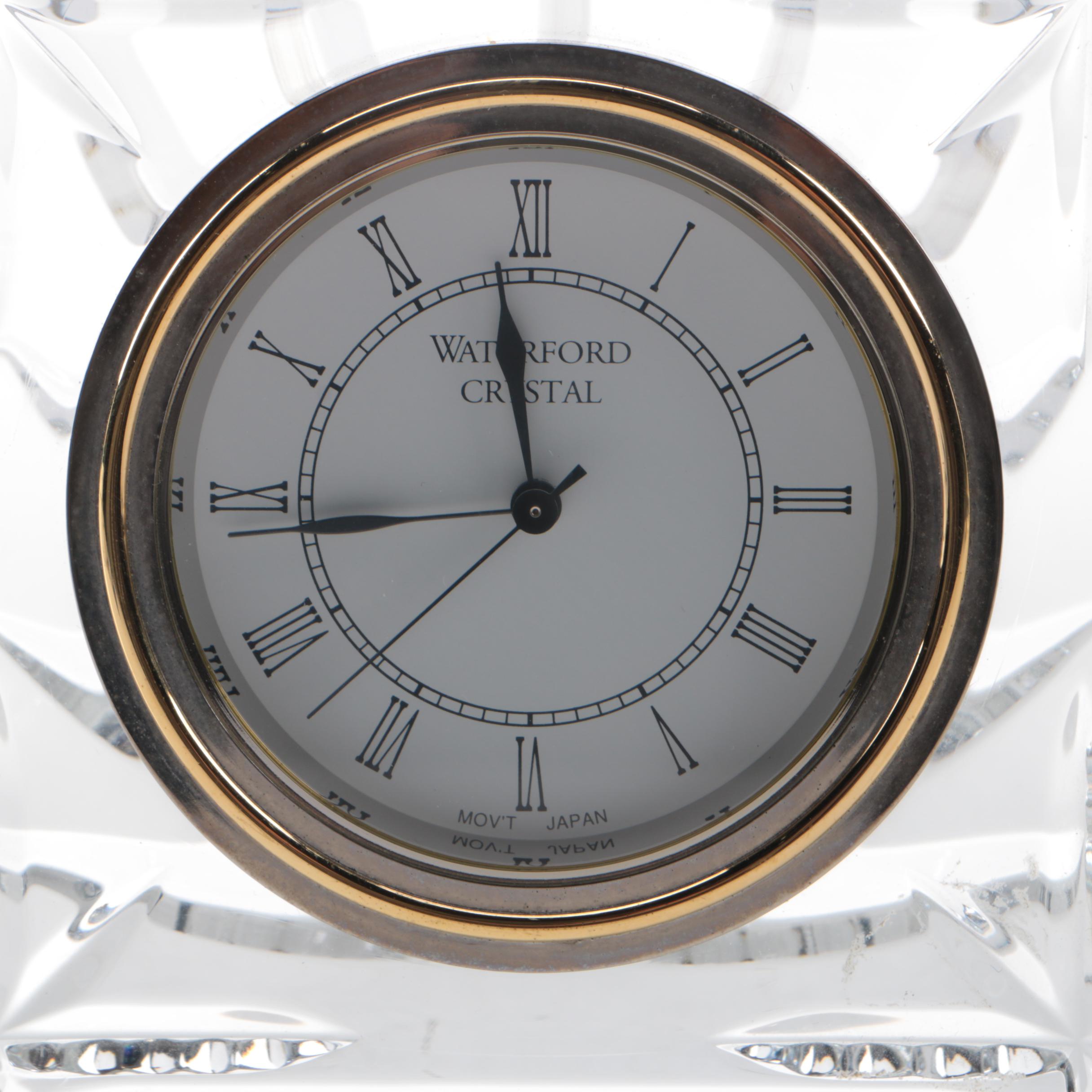 Waterford "Atrium" Crystal Desk Clock