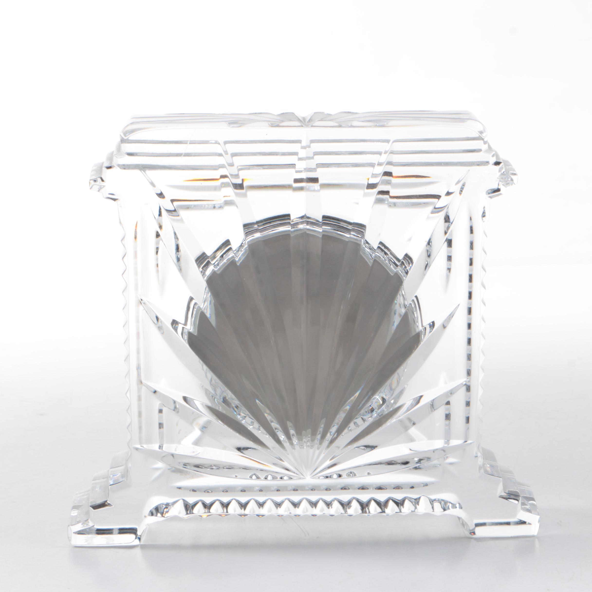 Waterford "Atrium" Crystal Desk Clock