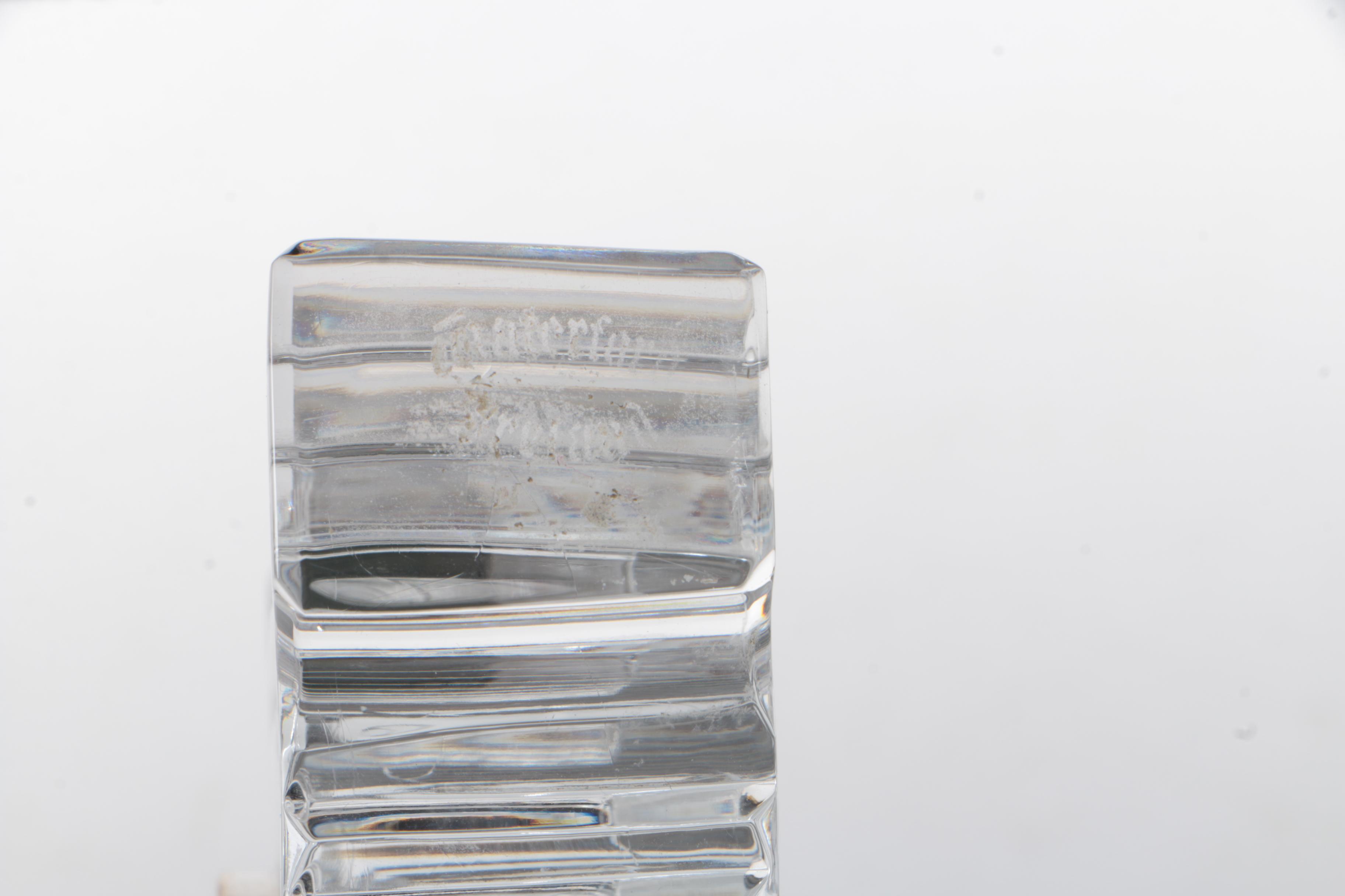 Waterford "Atrium" Crystal Desk Clock