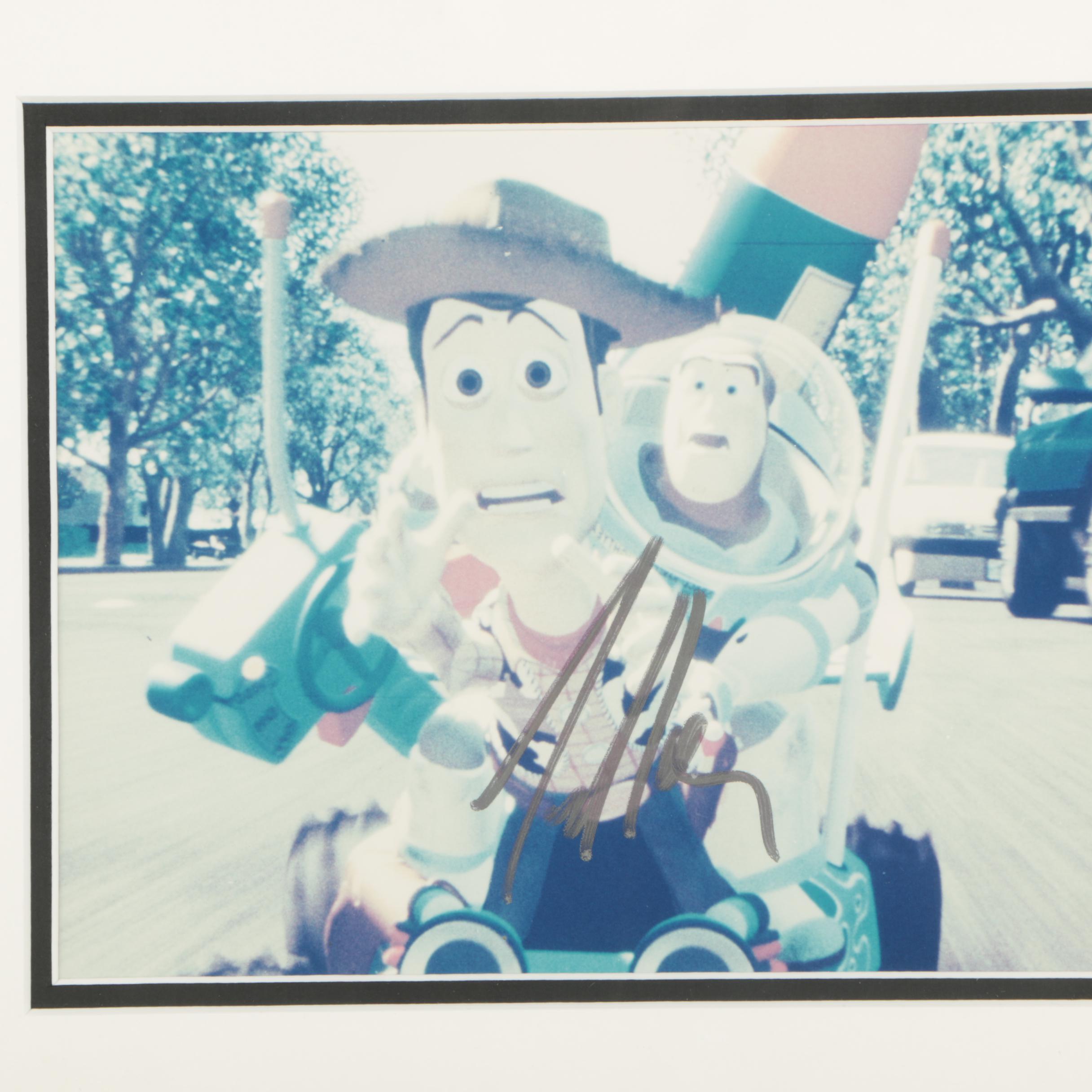 Tim Allen Autographed Digital Print of Buzz Lightyear and Woody from "Toy Story"